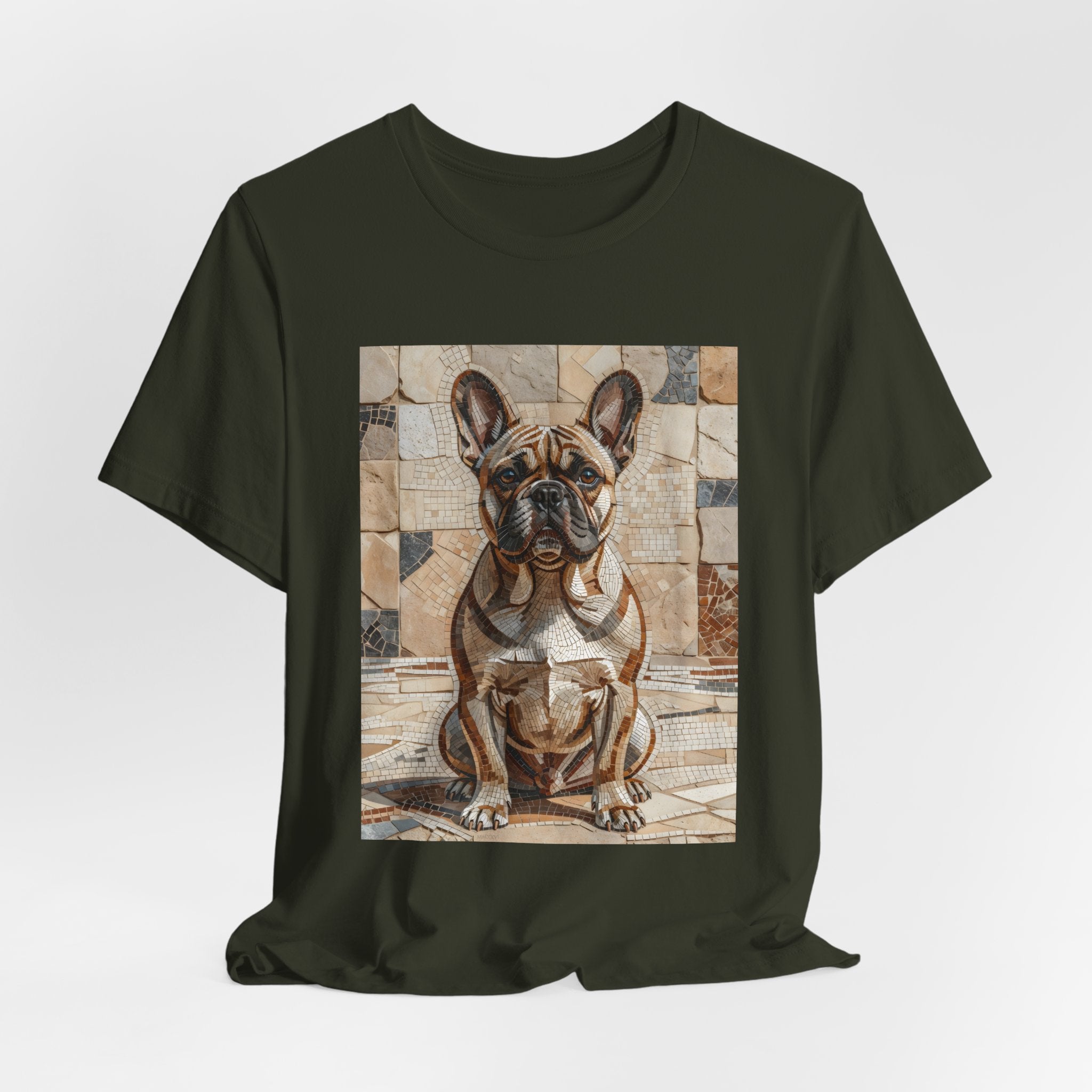 French Bulldog T Shirt | Living Work of Art Collection | Mosaic Style