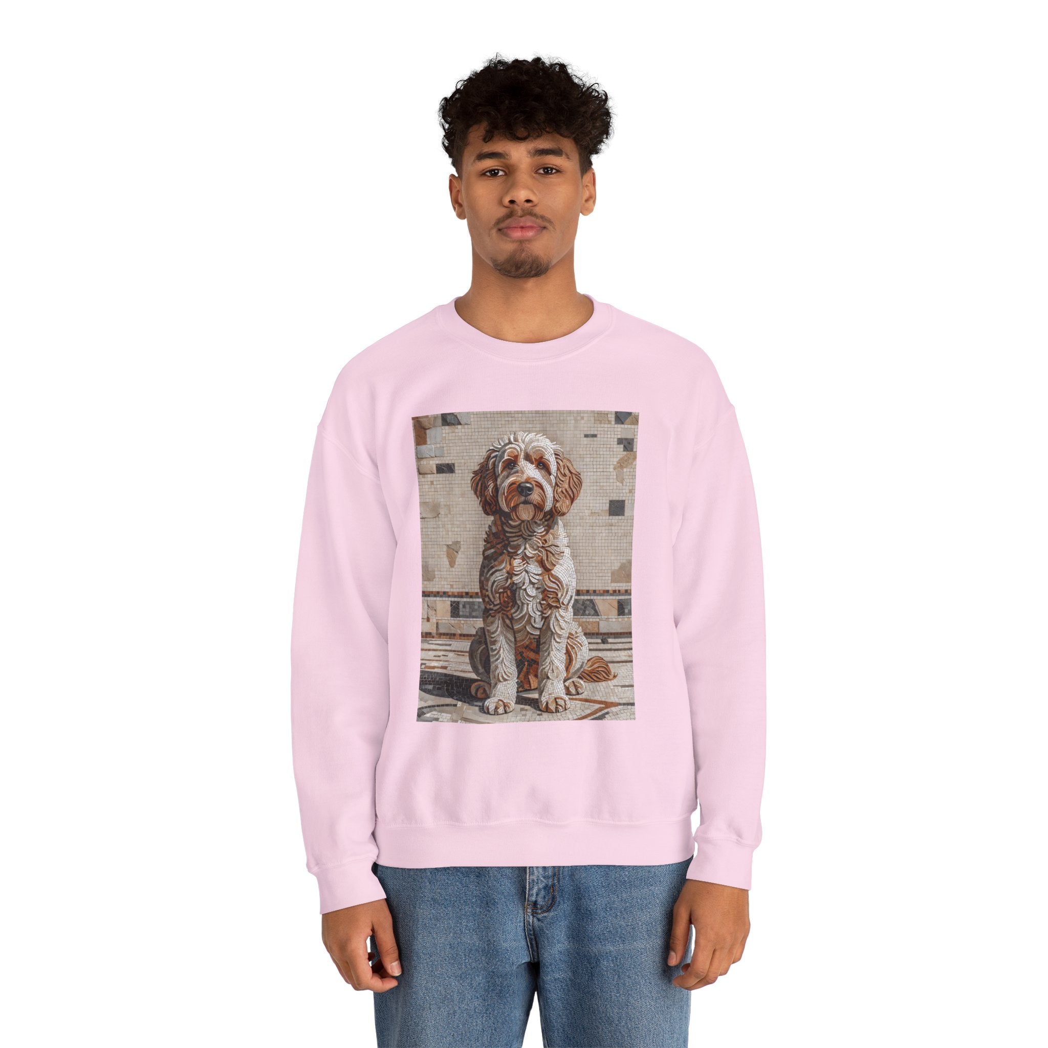 Labradoodle Sweatshirt | Living Work of Art Collection | Mosaic Style