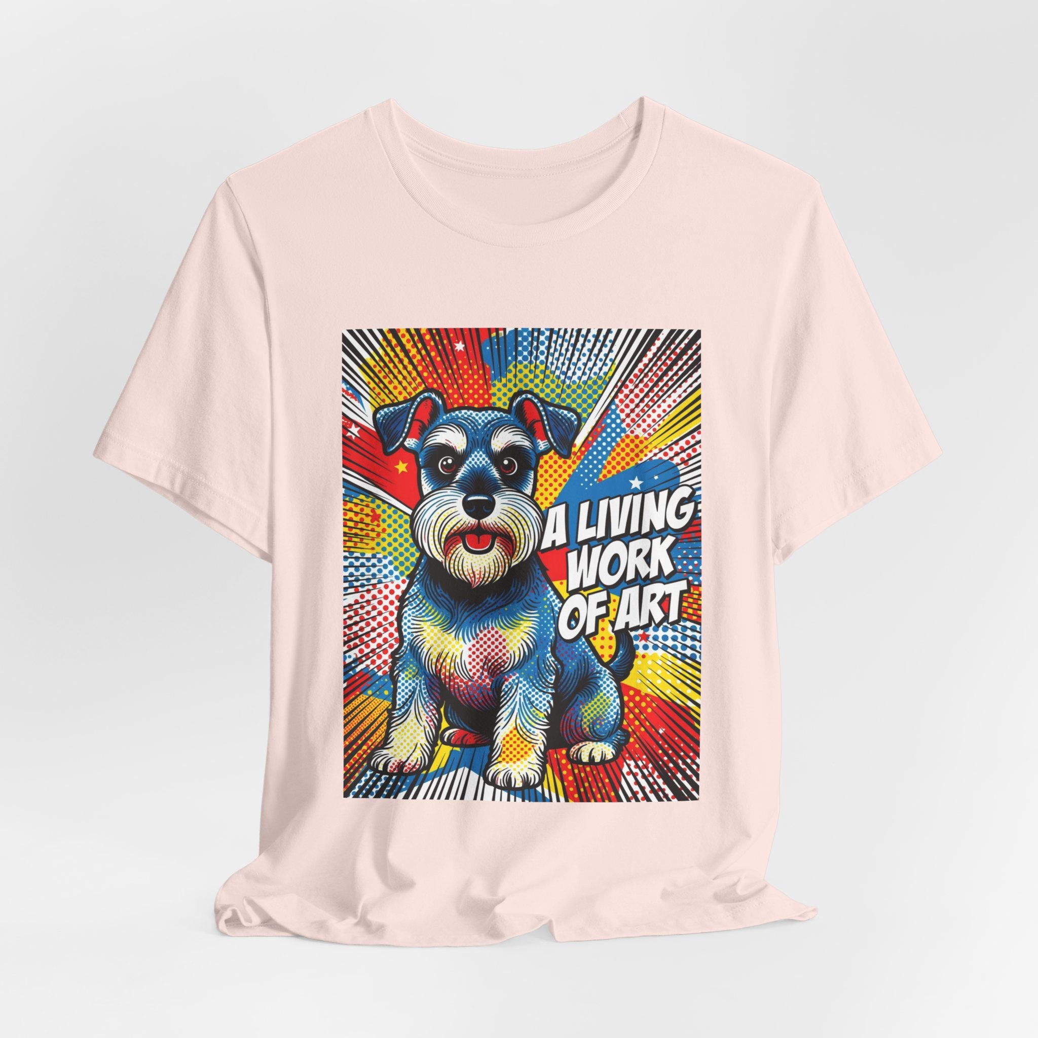 Schnauzer T Shirt | Living Work of Art Collection | Pop Art