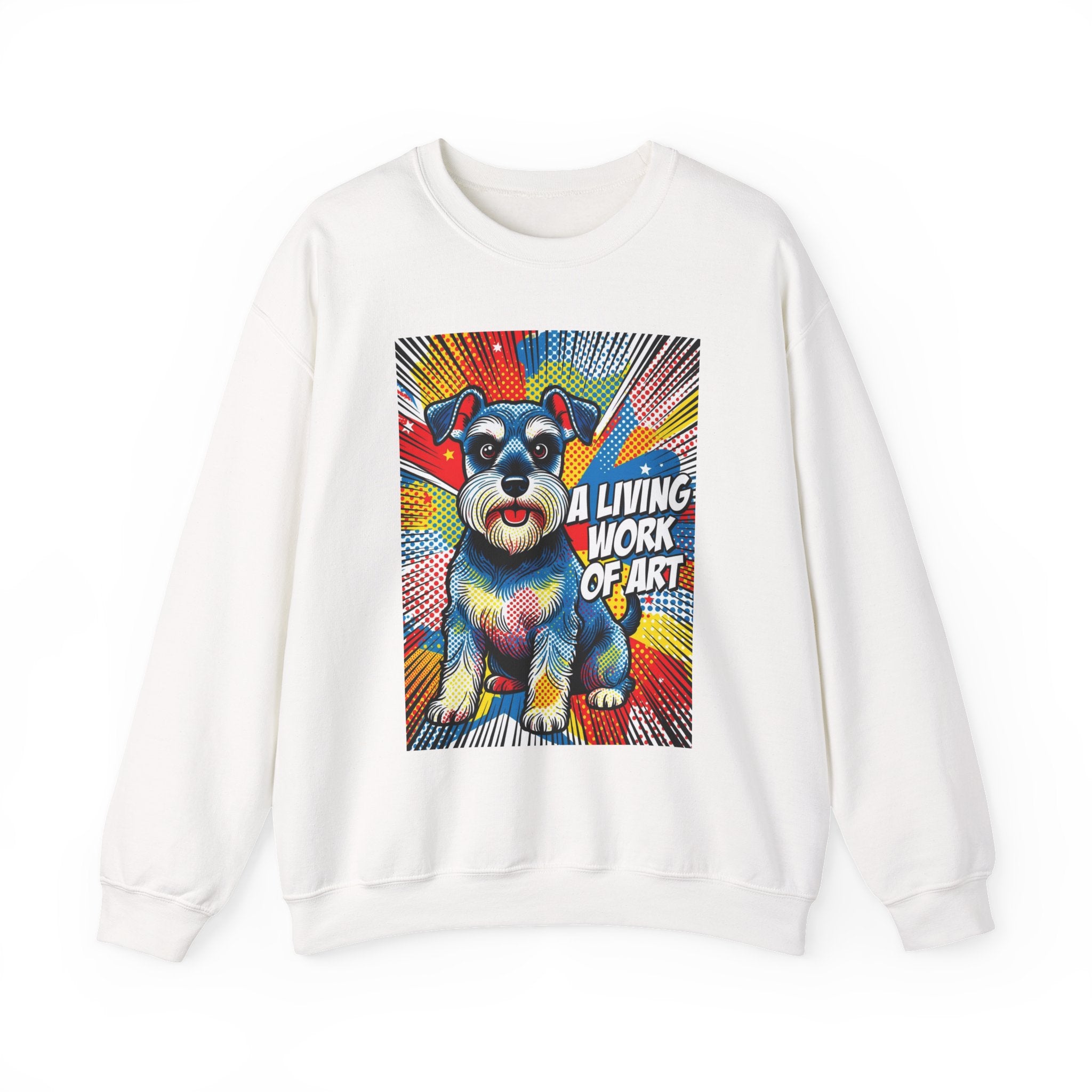 Schnauzer Sweatshirt | Living Work of Art Collection | Pop Art