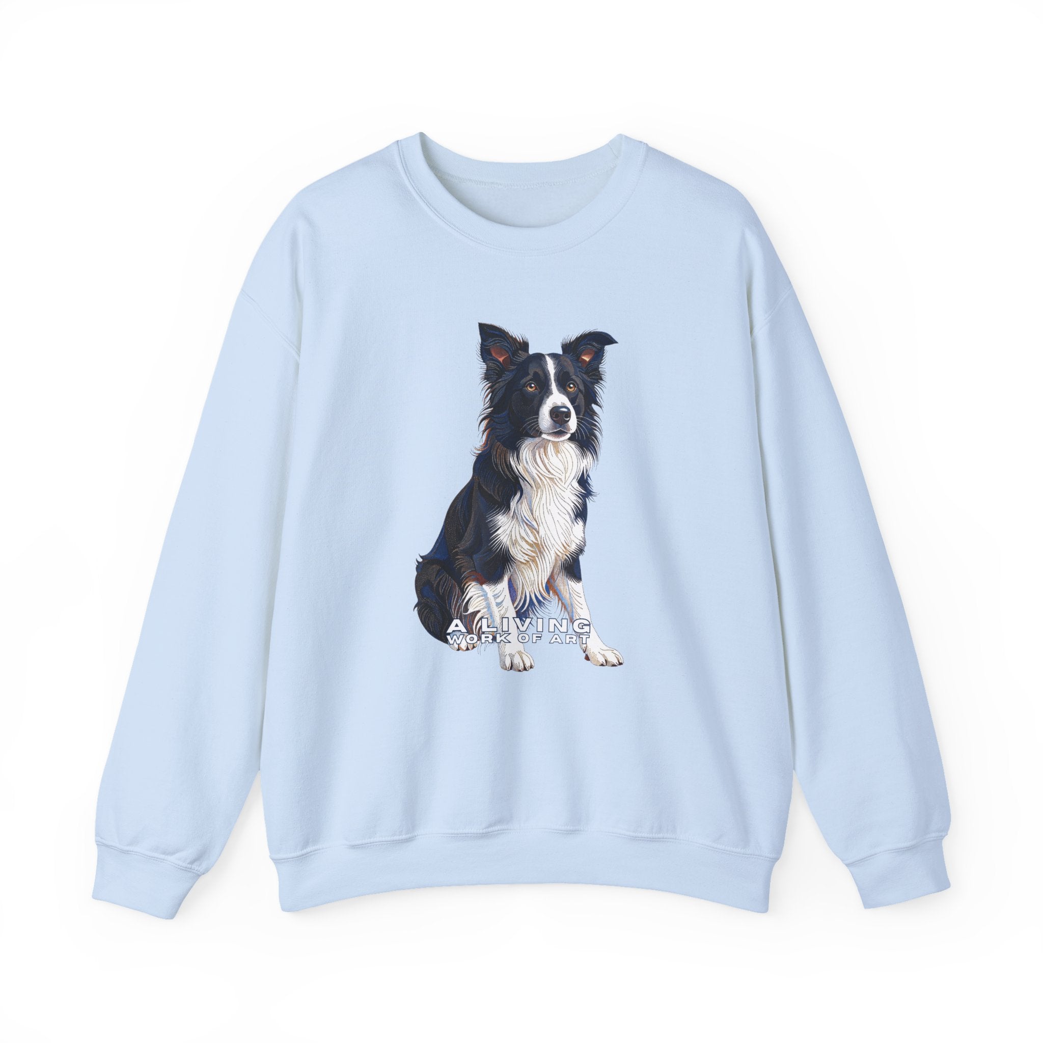 Border Collie Sweatshirt | Living Work of Art Collection | Pointillism Style