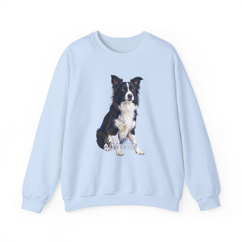 Border Collie Sweatshirt | Living Work of Art Collection | Pointillism Style