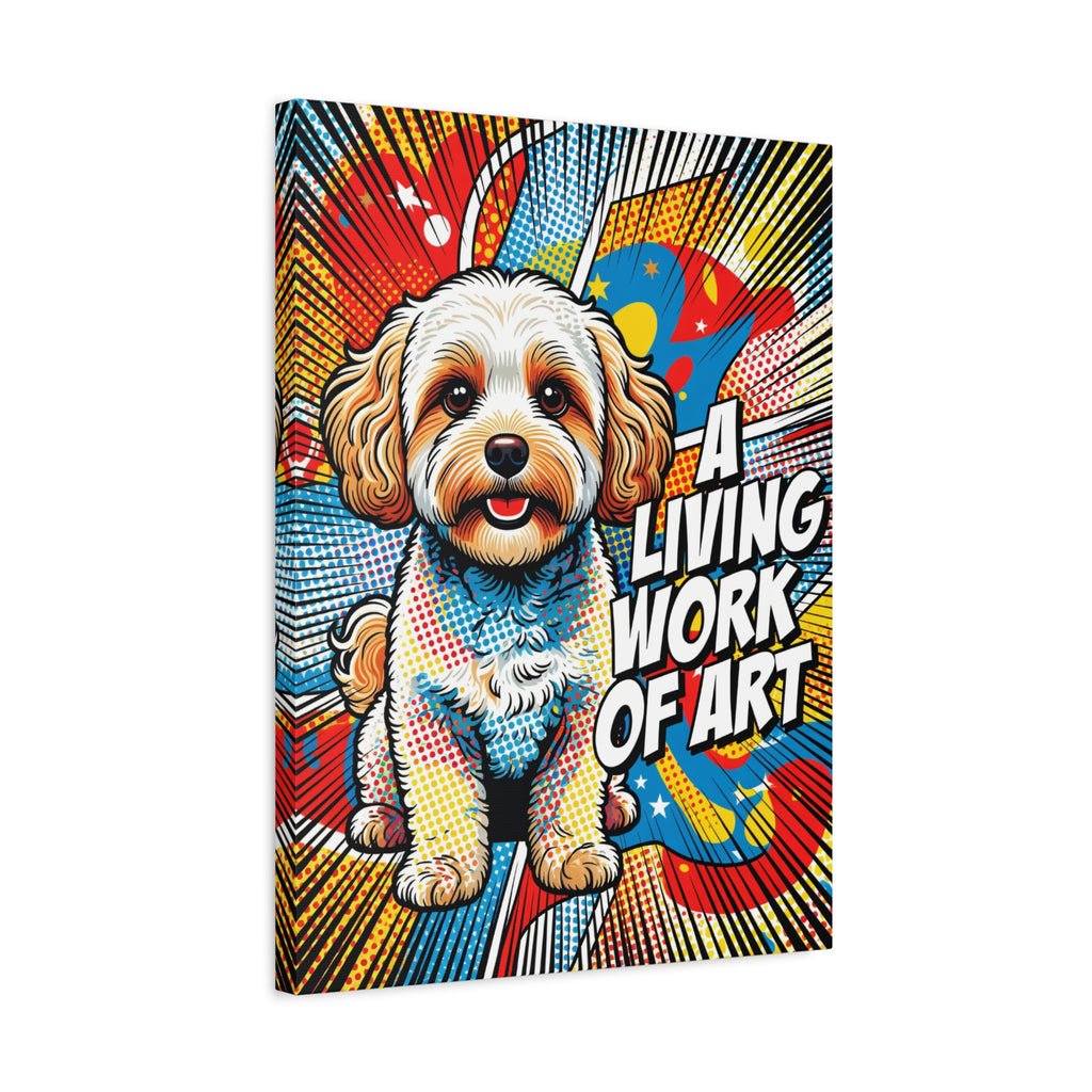 Maltipoo Canvas Wall Art | Living Work of Art Collection | Pop Art Print