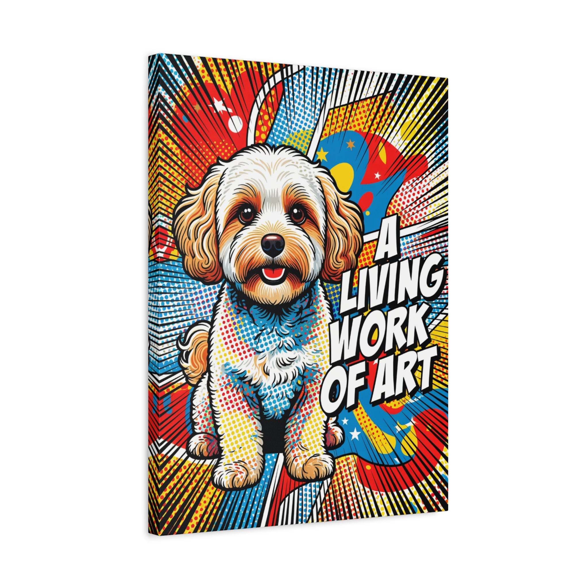 Maltipoo Canvas Wall Art | Living Work of Art Collection | Pop Art Print