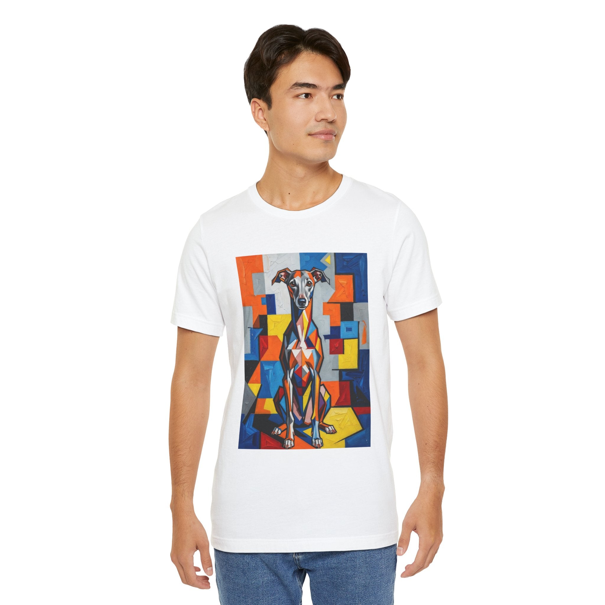 Italian Greyhound T Shirt | Living Work of Art Collection | Cubist Style