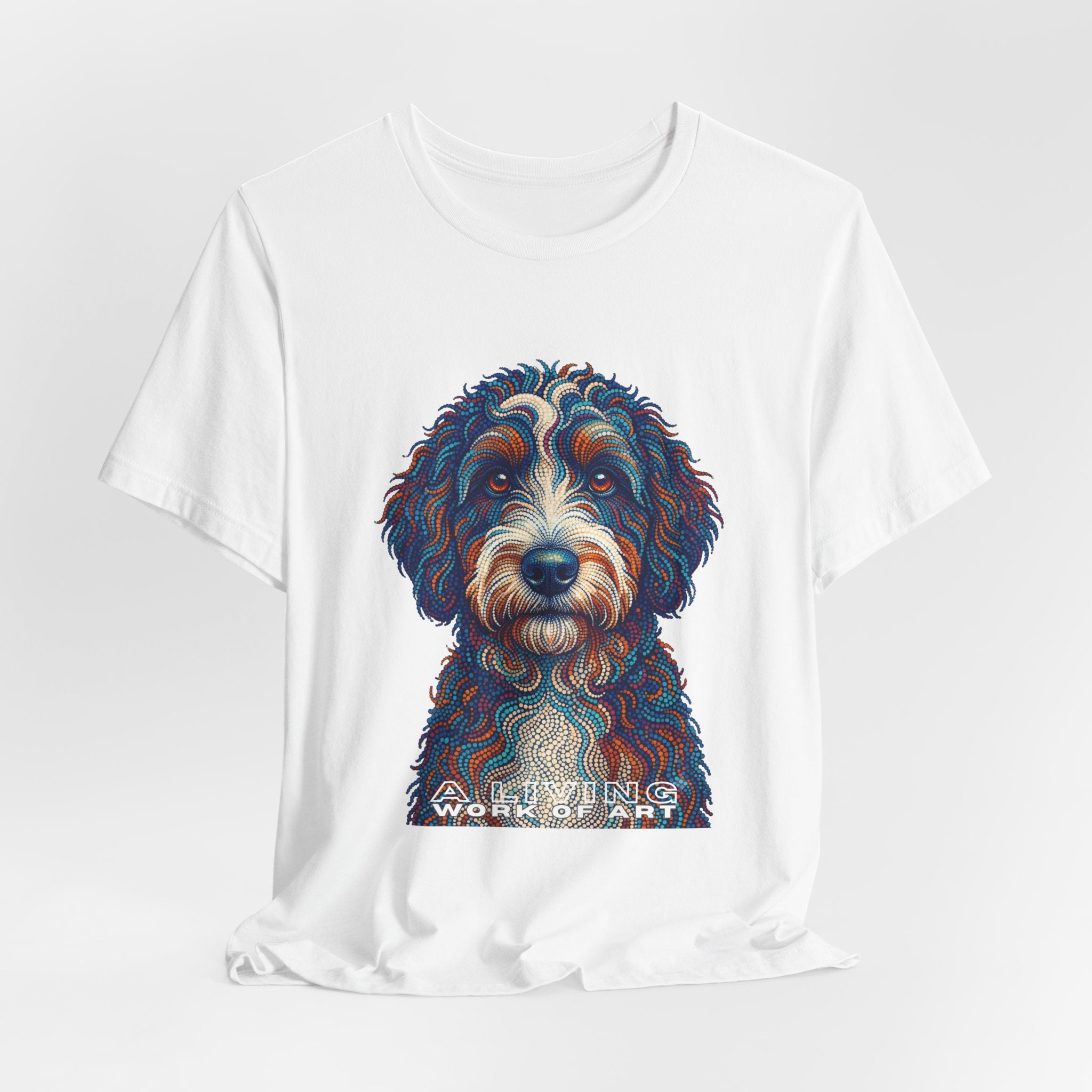 Berenedoodle T Shirt | Living Work of Art Collection | Pointillism Style