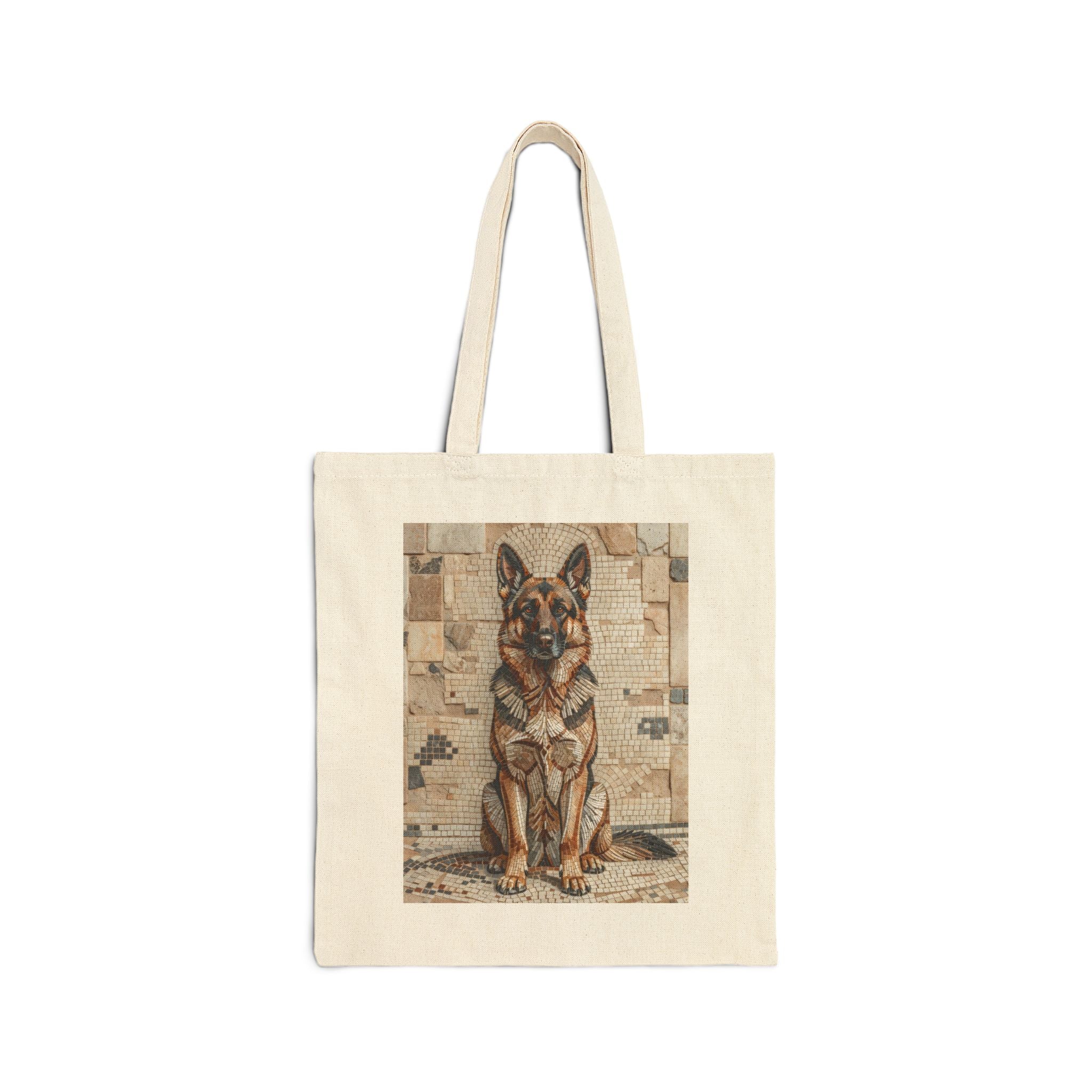 German Shepherd Tote Bag | Living Work of Art Collection | Mosaic Style