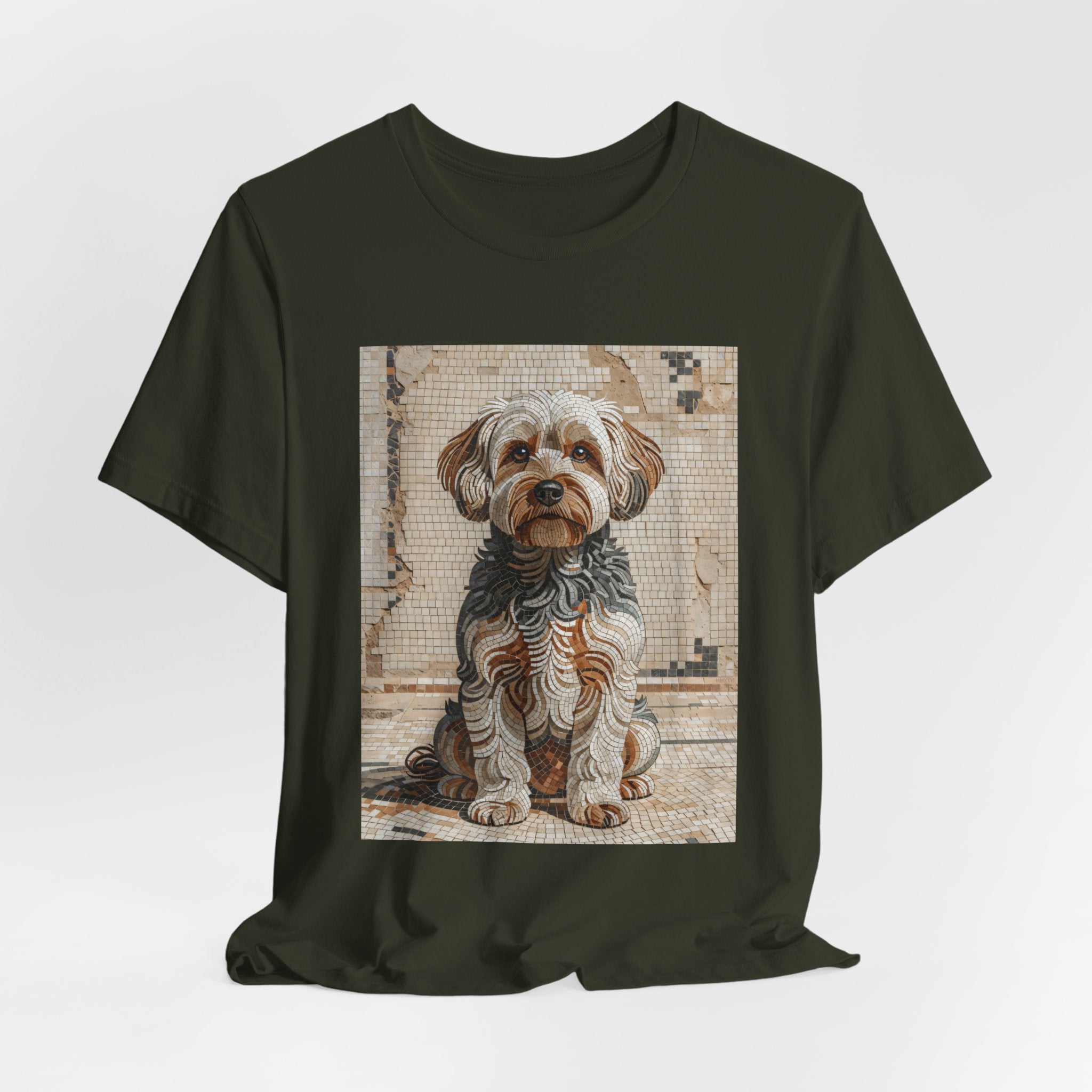 Yorkipoo T Shirt | Living Work of Art Collection | Mosaic Style