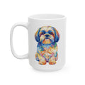 Shih Tzu Coffee Mug | Living Work of Art Collection | Pointillism Style