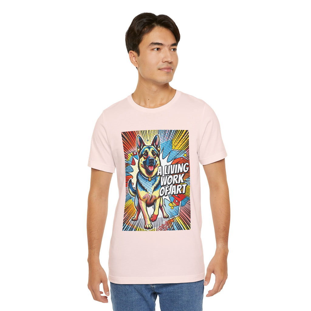 German Shepherd T Shirt | Living Work of Art Collection | Pop Art