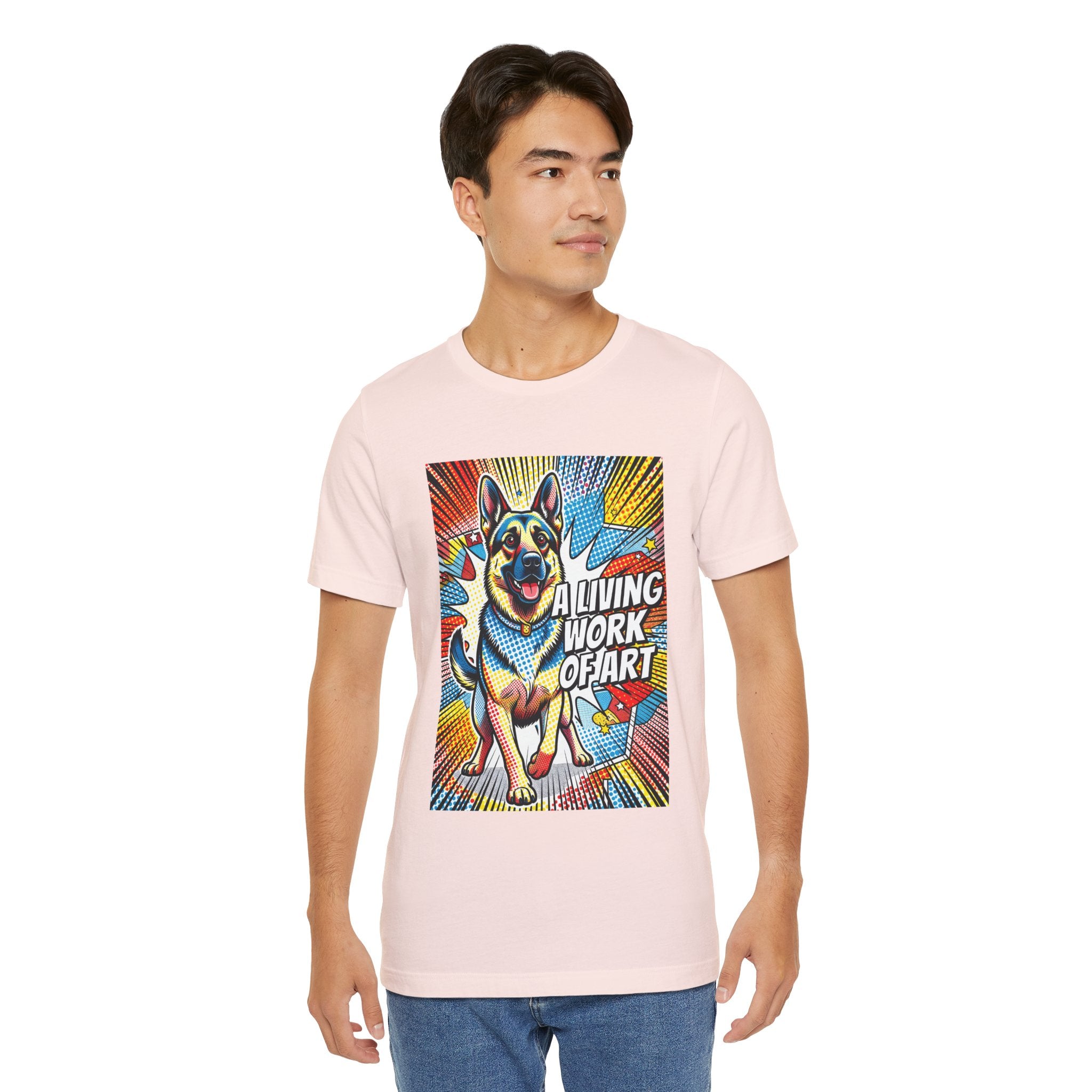 German Shepherd T Shirt | Living Work of Art Collection | Pop Art