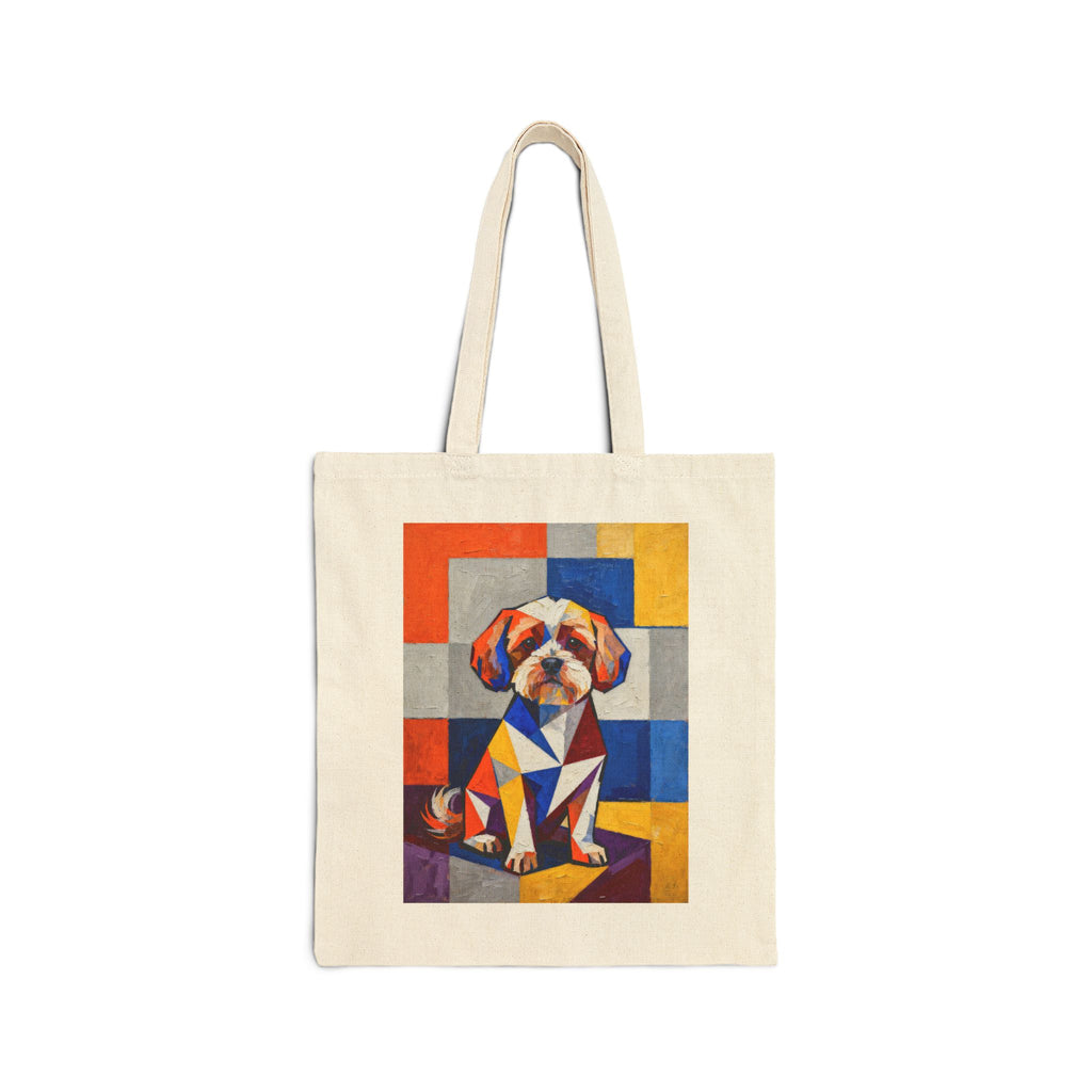 Maltipoo Tote Bag | Living Work of Art Collection | Cubist Style