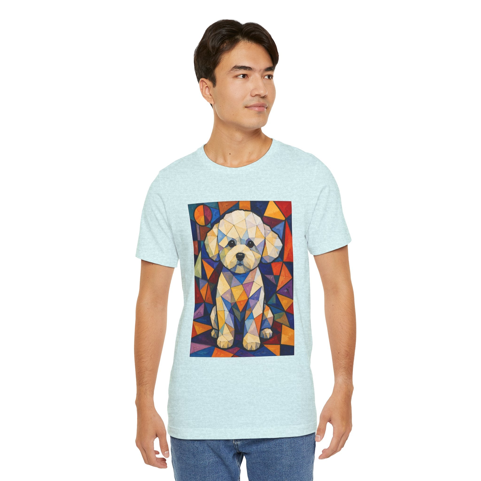 Bichon Frise T Shirt | Living Work of Art Collection | Cubist Style