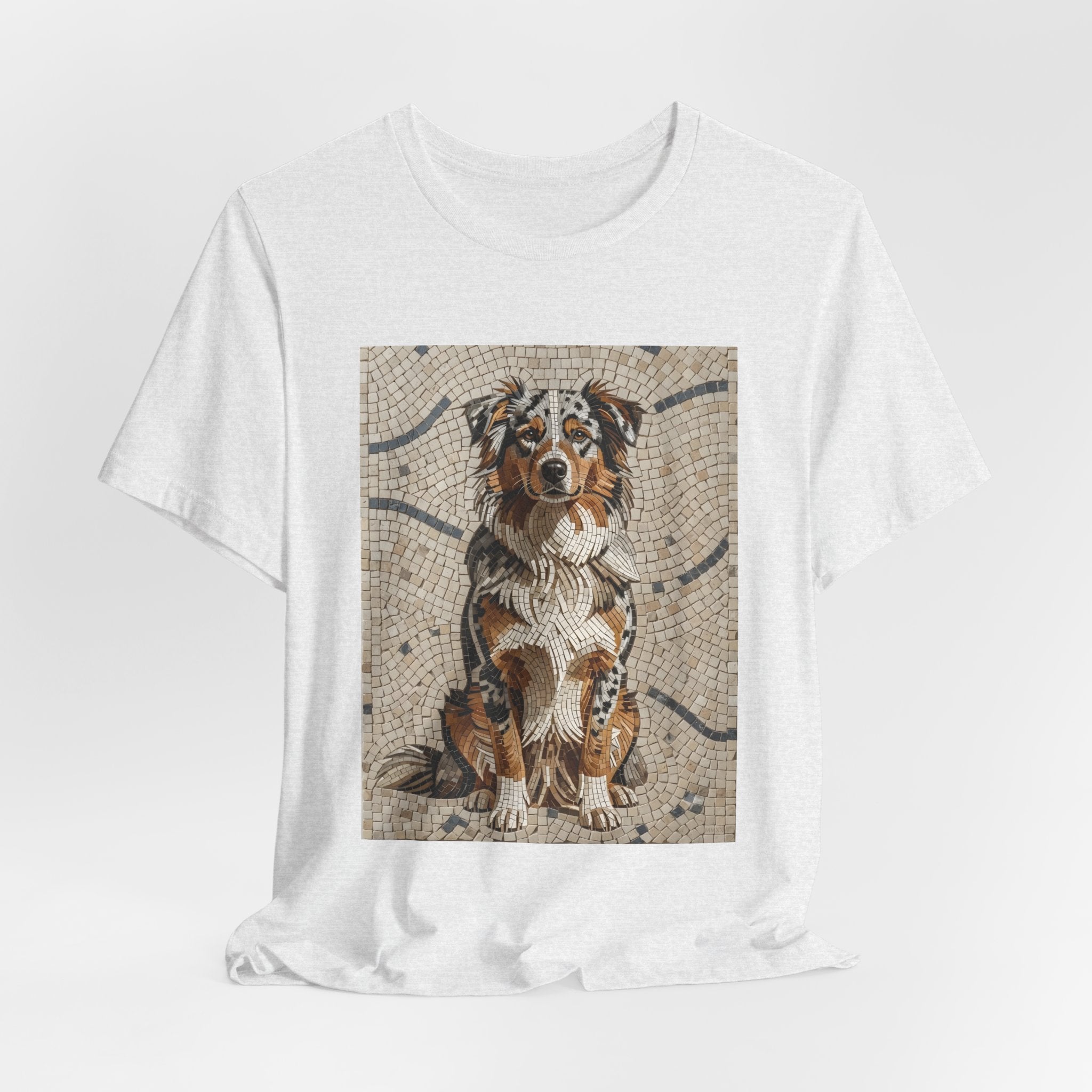 Australian Shepherd T Shirt | Living Work of Art Collection | Mosaic Style