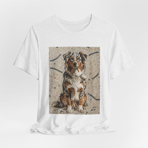 Australian Shepherd T Shirt | Living Work of Art Collection | Mosaic Style