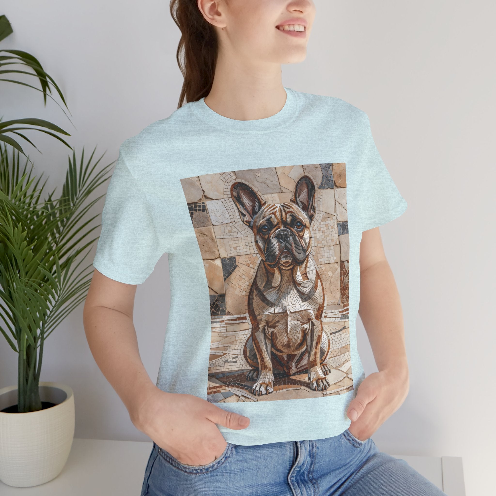 French Bulldog T Shirt | Living Work of Art Collection | Mosaic Style