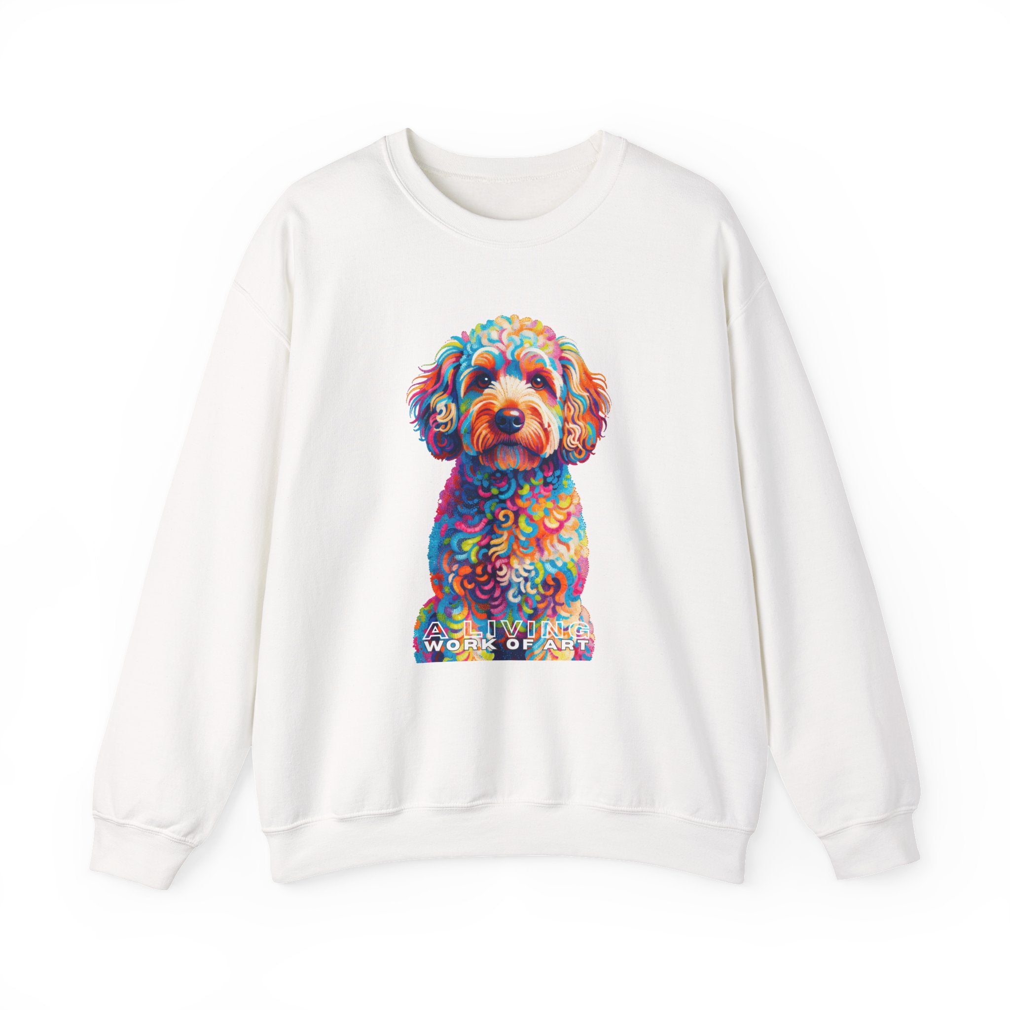 Schnoodle Sweatshirt | Living Work of Art Collection | Pointillism Style