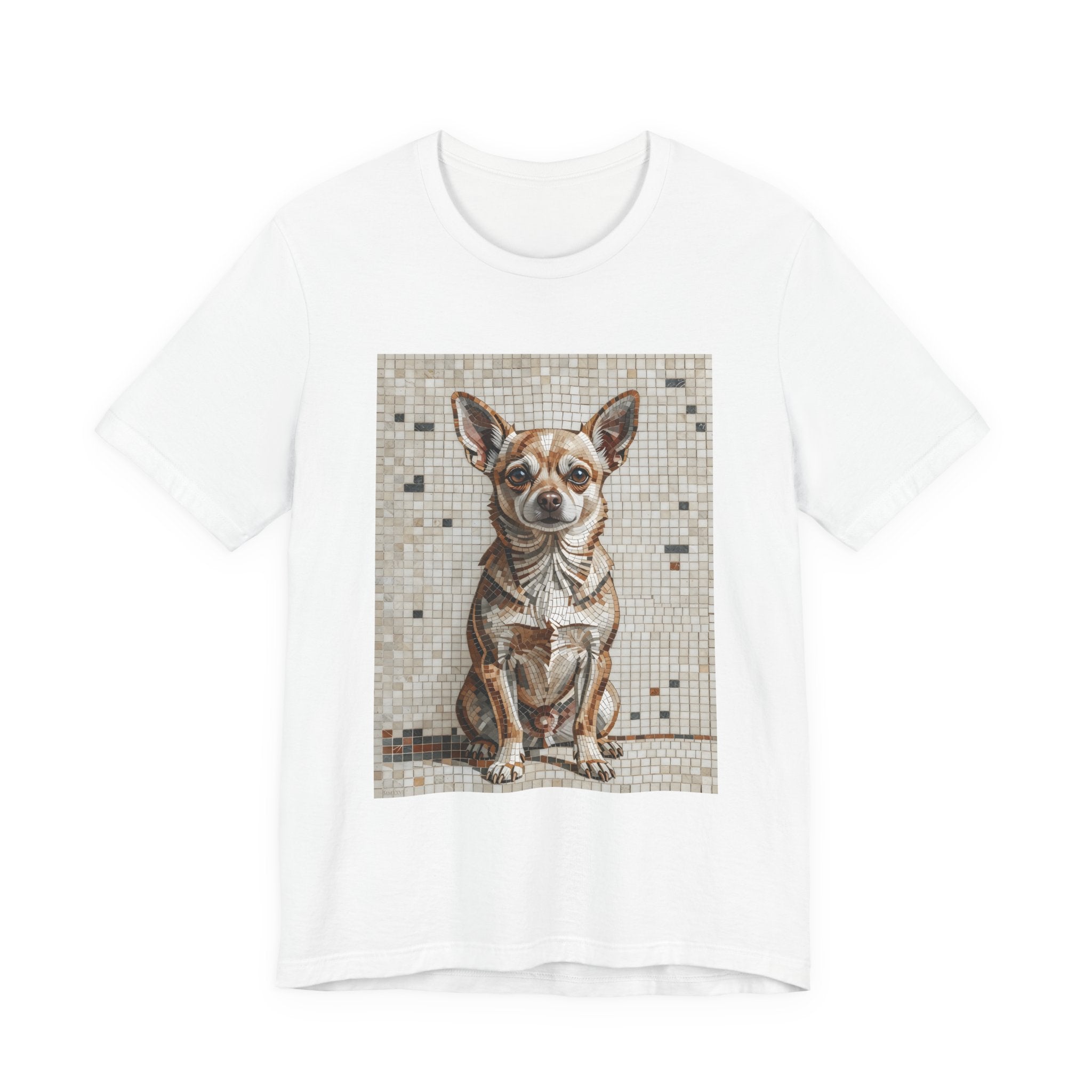 Chihuahua T Shirt | Living Work of Art Collection | Mosaic Style