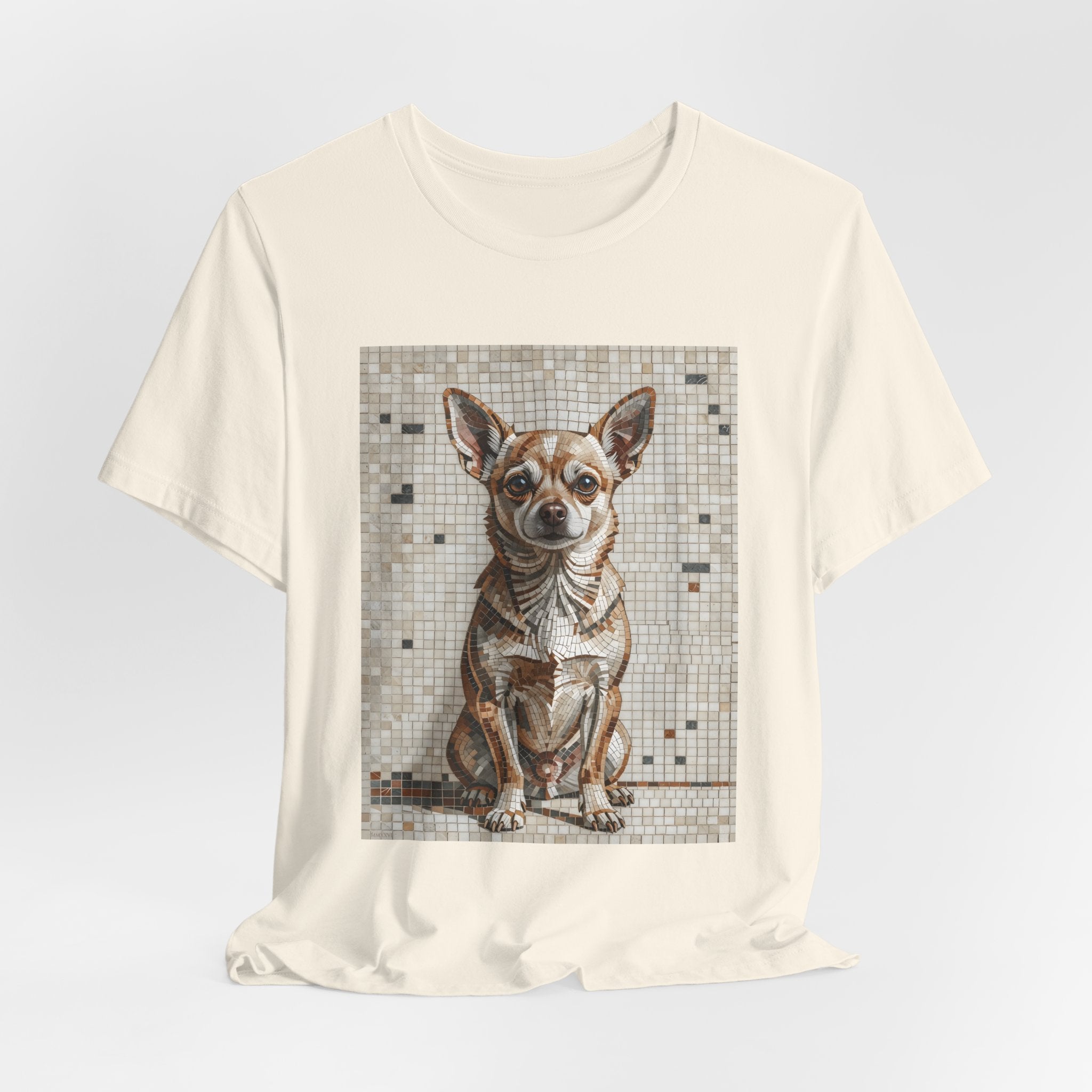 Chihuahua T Shirt | Living Work of Art Collection | Mosaic Style