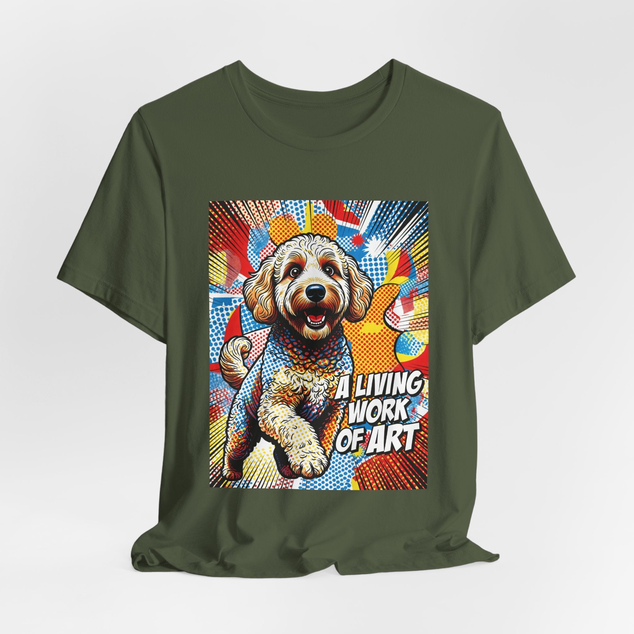 Goldendoodle T Shirt | Living Work of Art Collection | Pop Art