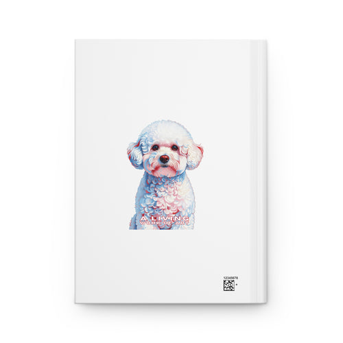 Bichon Frise Notebook | Living Work of Art Collection | Pointillism Style