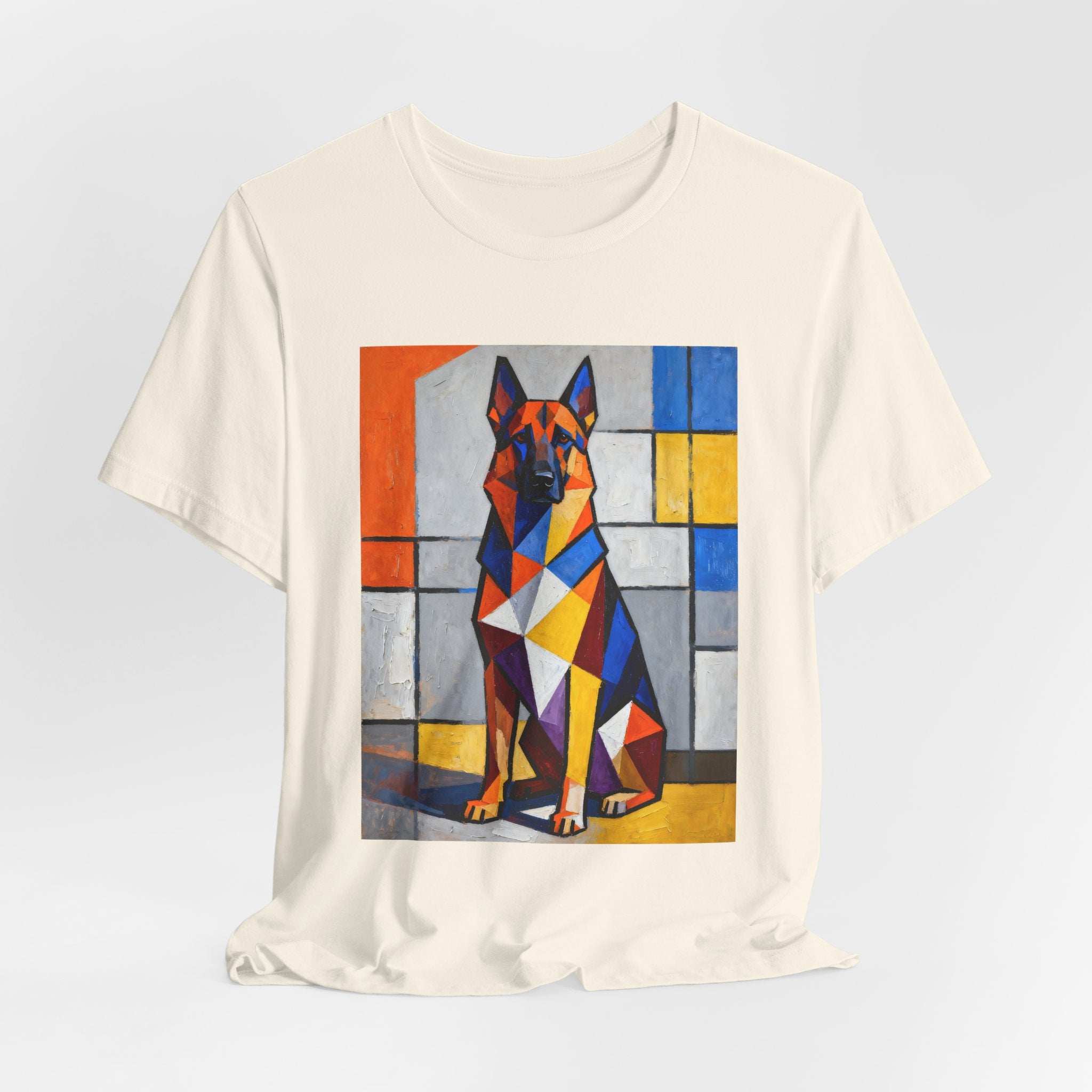 German Shepherd T Shirt | Living Work of Art Collection | Cubist Style