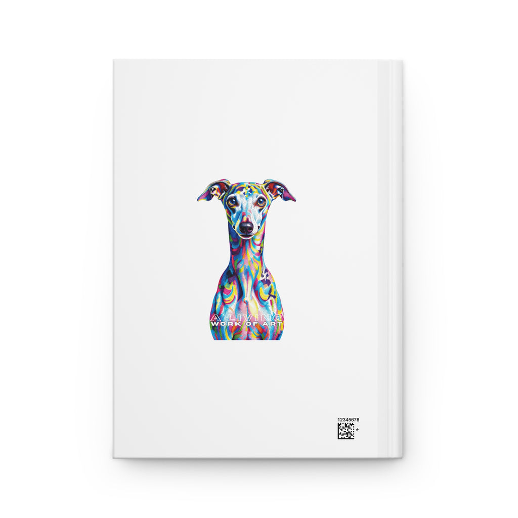 Italian Greyhound Notebook | Living Work of Art Collection | Pointillism Style