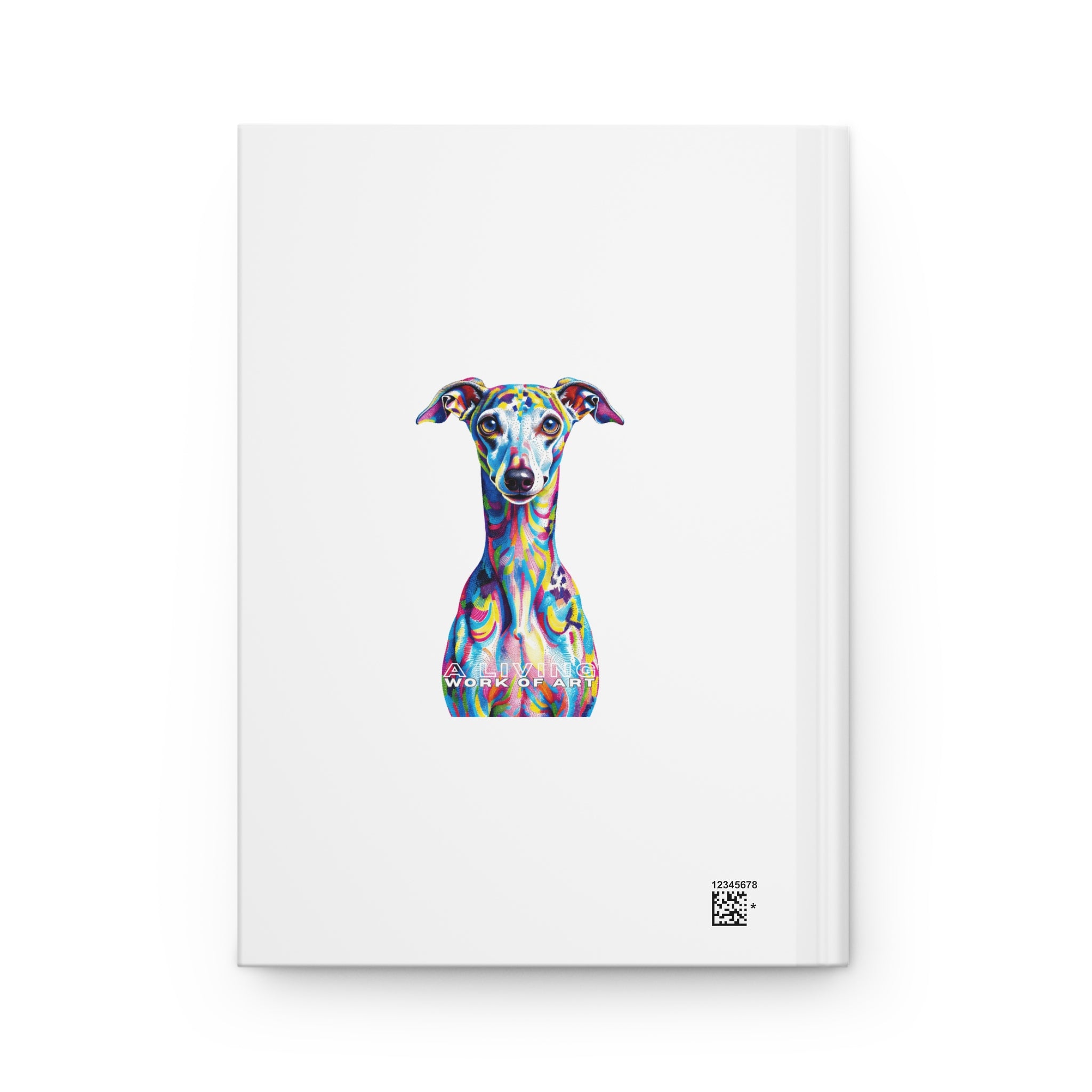 Italian Greyhound Notebook | Living Work of Art Collection | Pointillism Style