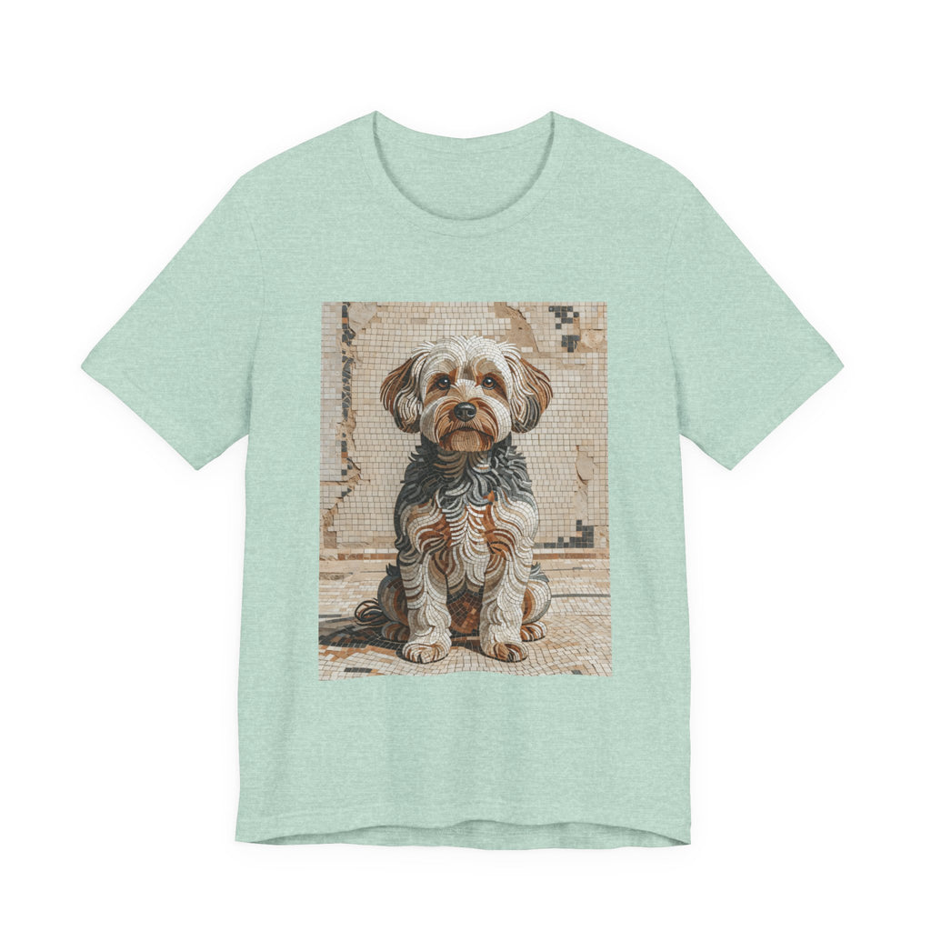 Yorkipoo T Shirt | Living Work of Art Collection | Mosaic Style