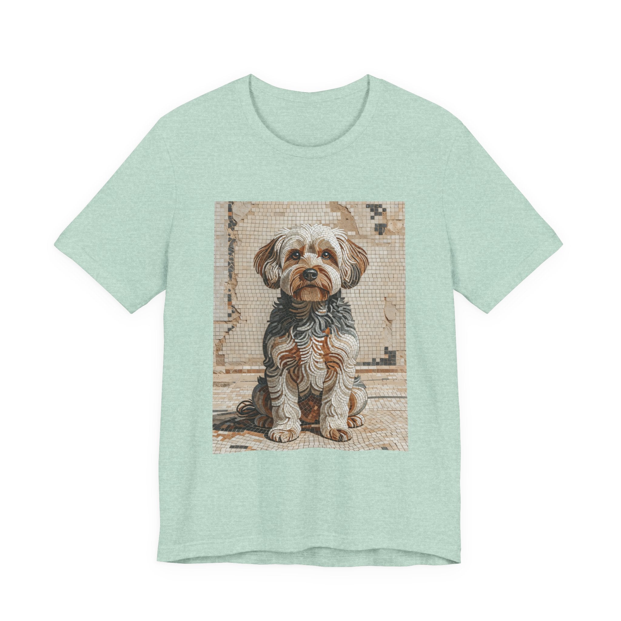 Yorkipoo T Shirt | Living Work of Art Collection | Mosaic Style