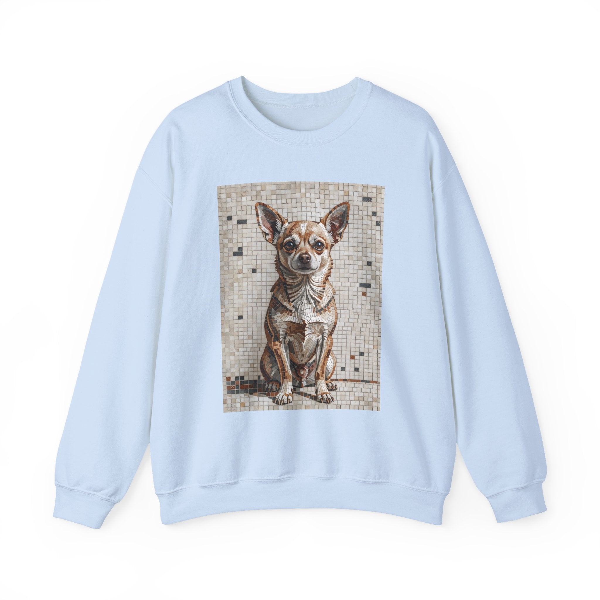 Chihuahua Sweatshirt | Living Work of Art Collection | Mosaic Style