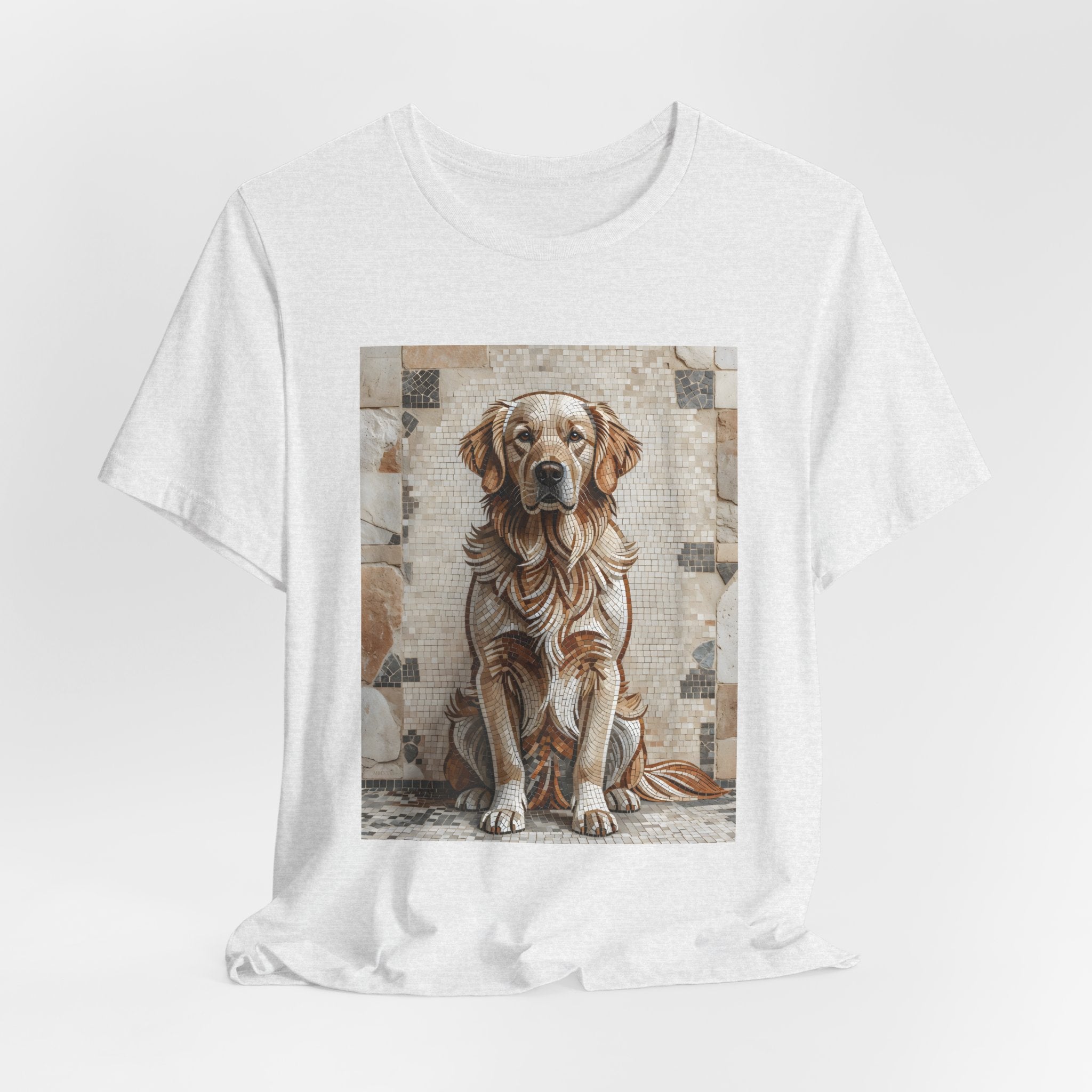 Golden Retriever T Shirt | Living Work of Art Collection | Mosaic Style