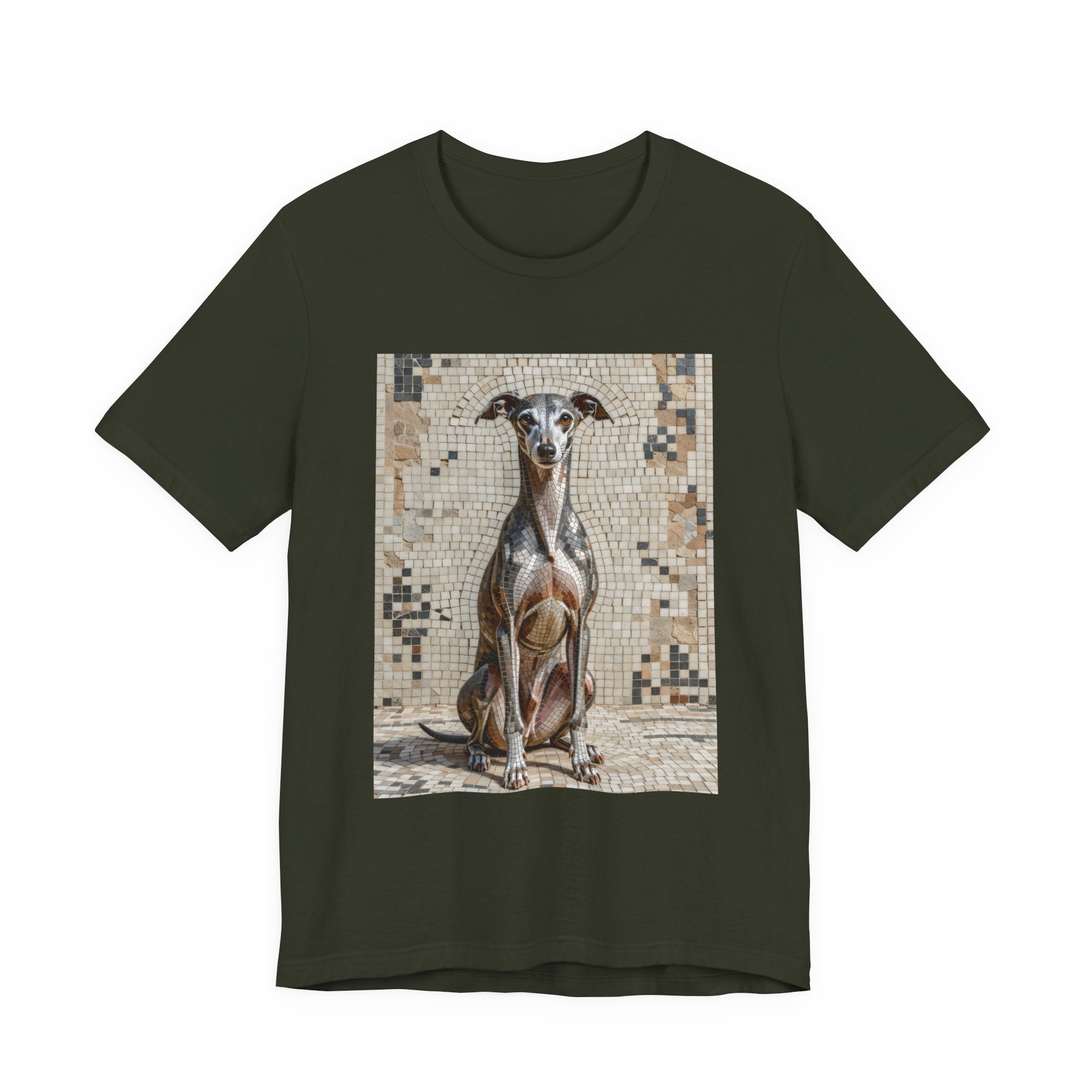 Italian Greyhound T Shirt | Living Work of Art Collection | Mosaic Style