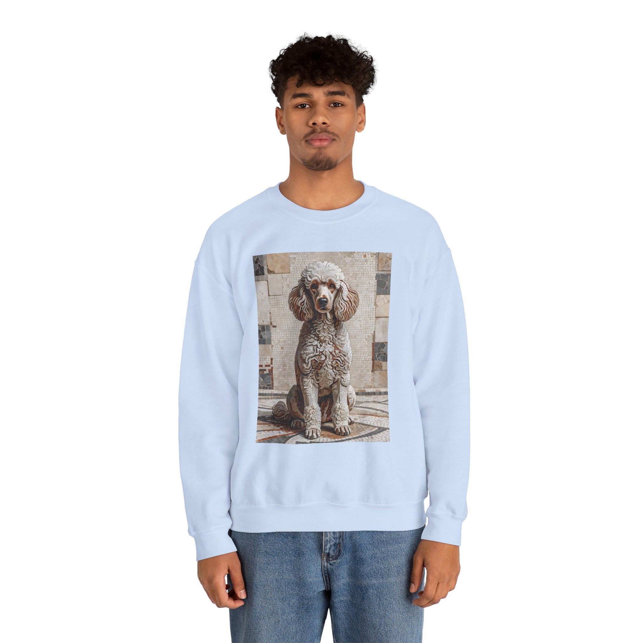 Poodle Sweatshirt | Living Work of Art Collection | Mosaic Style