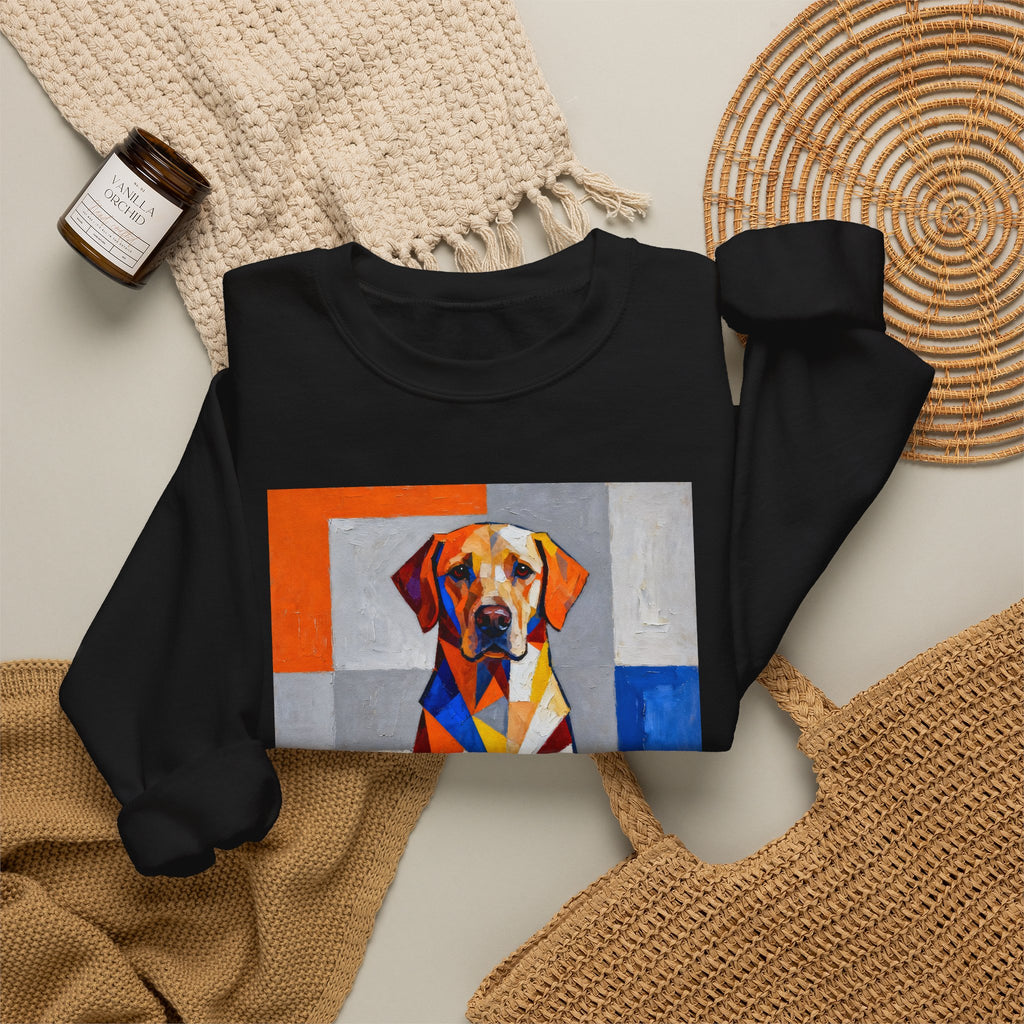 Labrador Retriever Sweatshirt | Living Work of Art Collection | Cubist Style