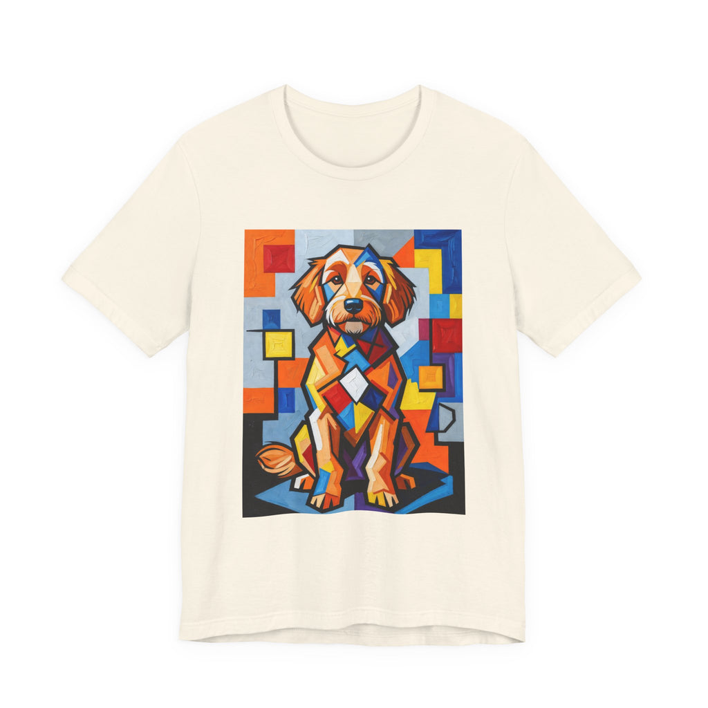 Goldendoodle T Shirt | Living Work of Art Collection | Cubist Style