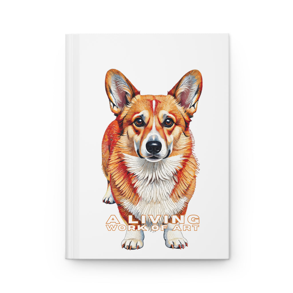 Corgi Notebook | Living Work of Art Collection | Pointillism Style