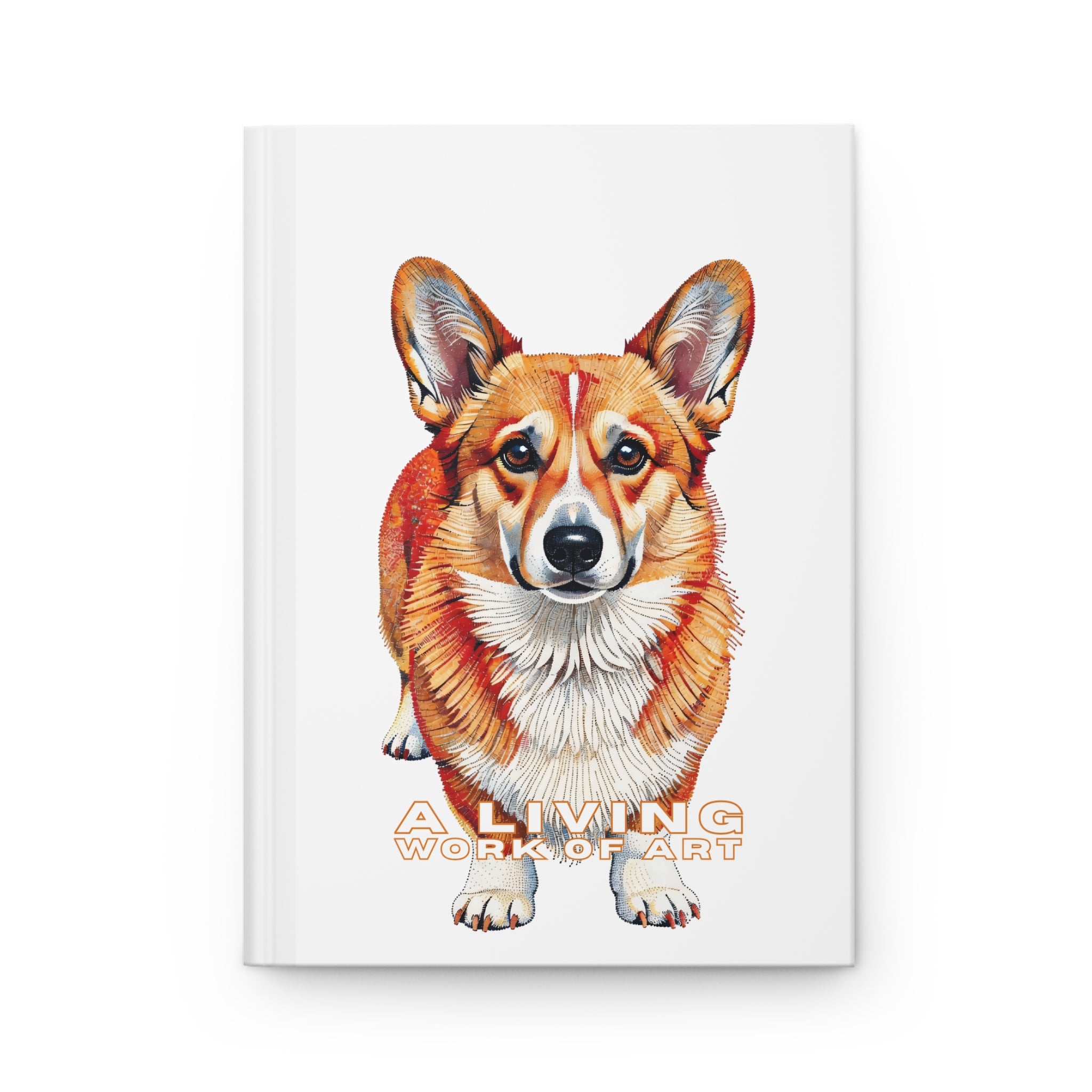 Corgi Notebook | Living Work of Art Collection | Pointillism Style