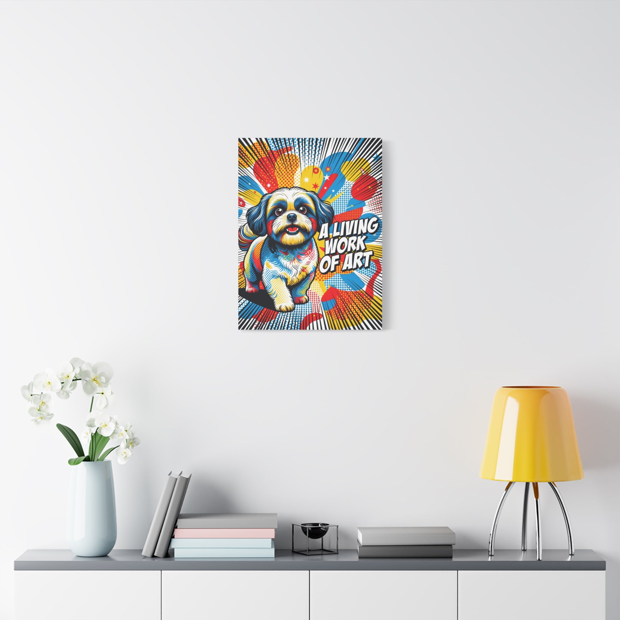 Shih Tzu Canvas Wall Art | Living Work of Art Collection | Pop Art Print