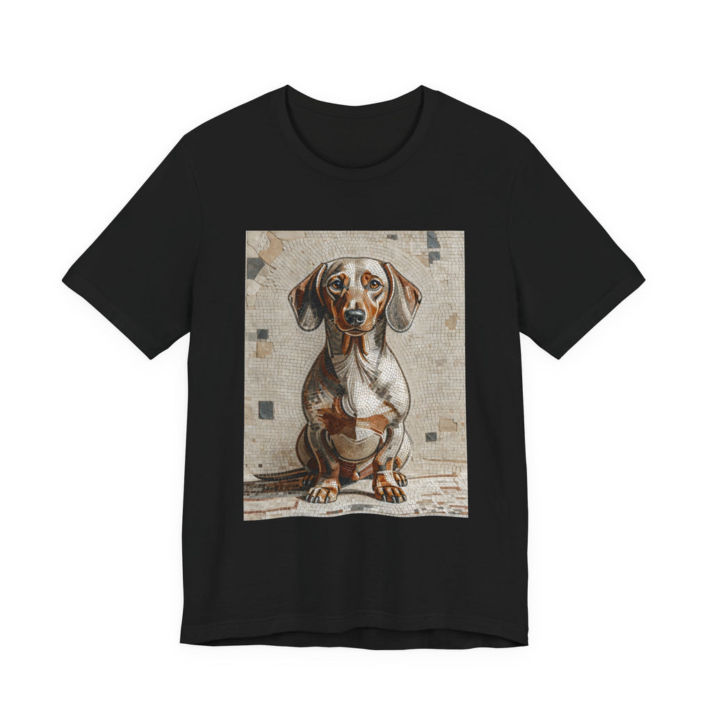 Dachshund T Shirt | Living Work of Art Collection | Mosaic Style