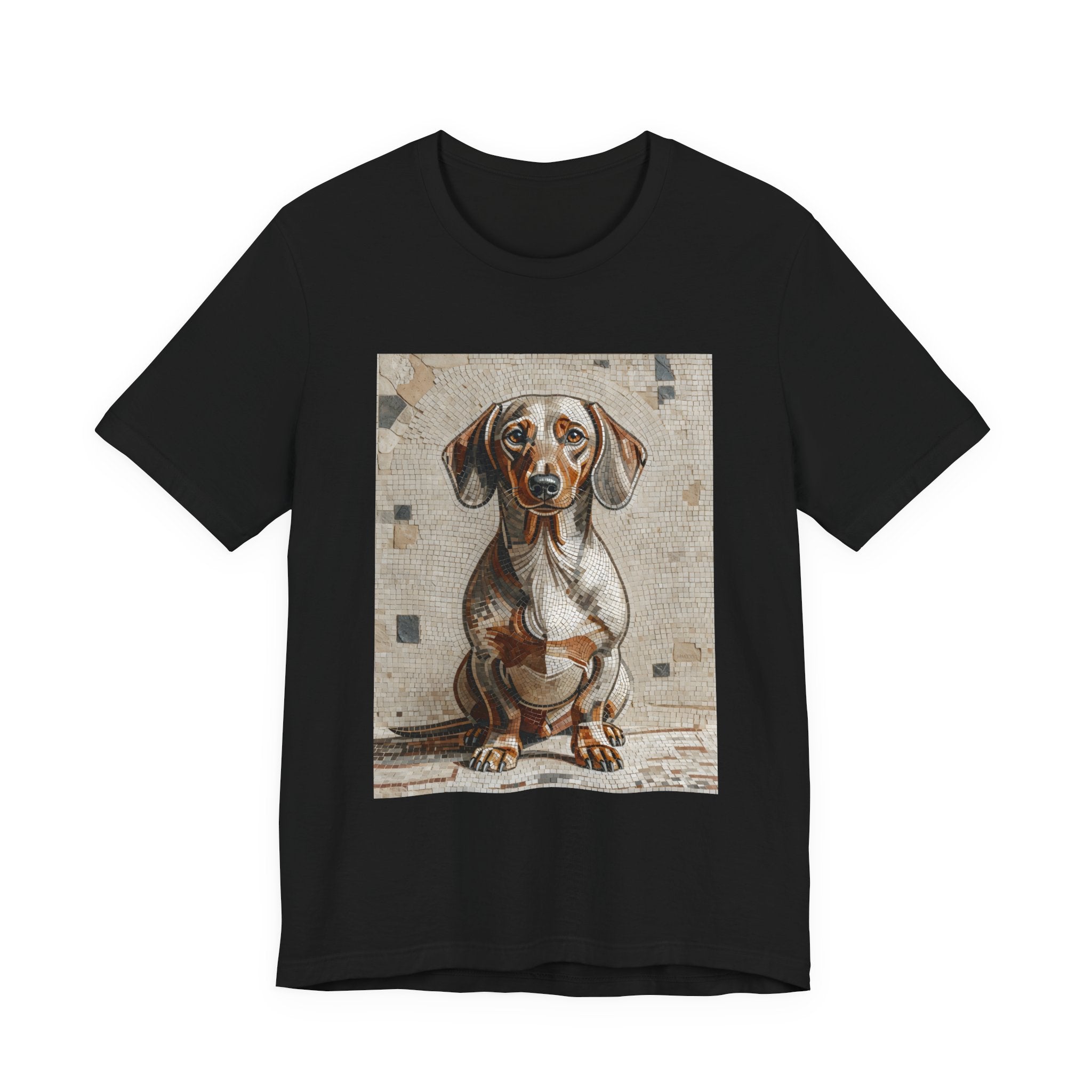 Dachshund T Shirt | Living Work of Art Collection | Mosaic Style