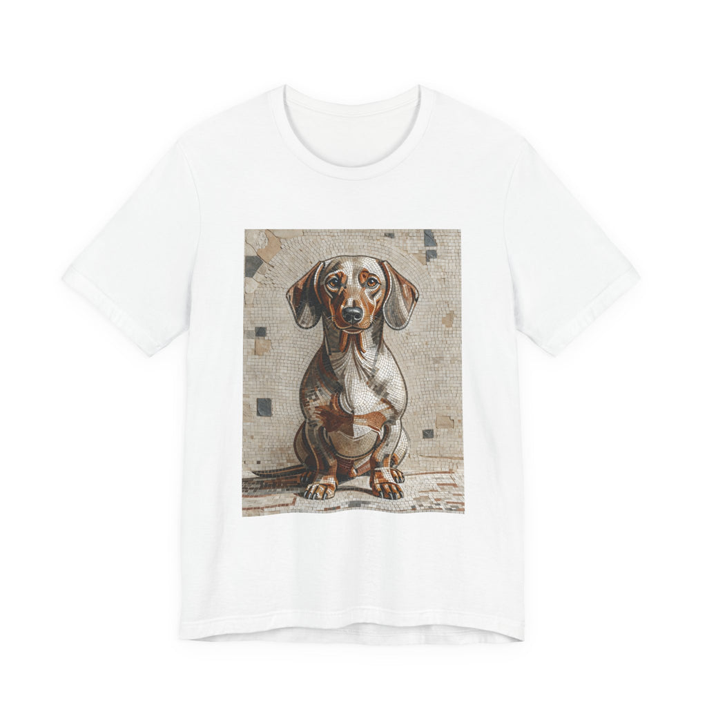 Dachshund T Shirt | Living Work of Art Collection | Mosaic Style