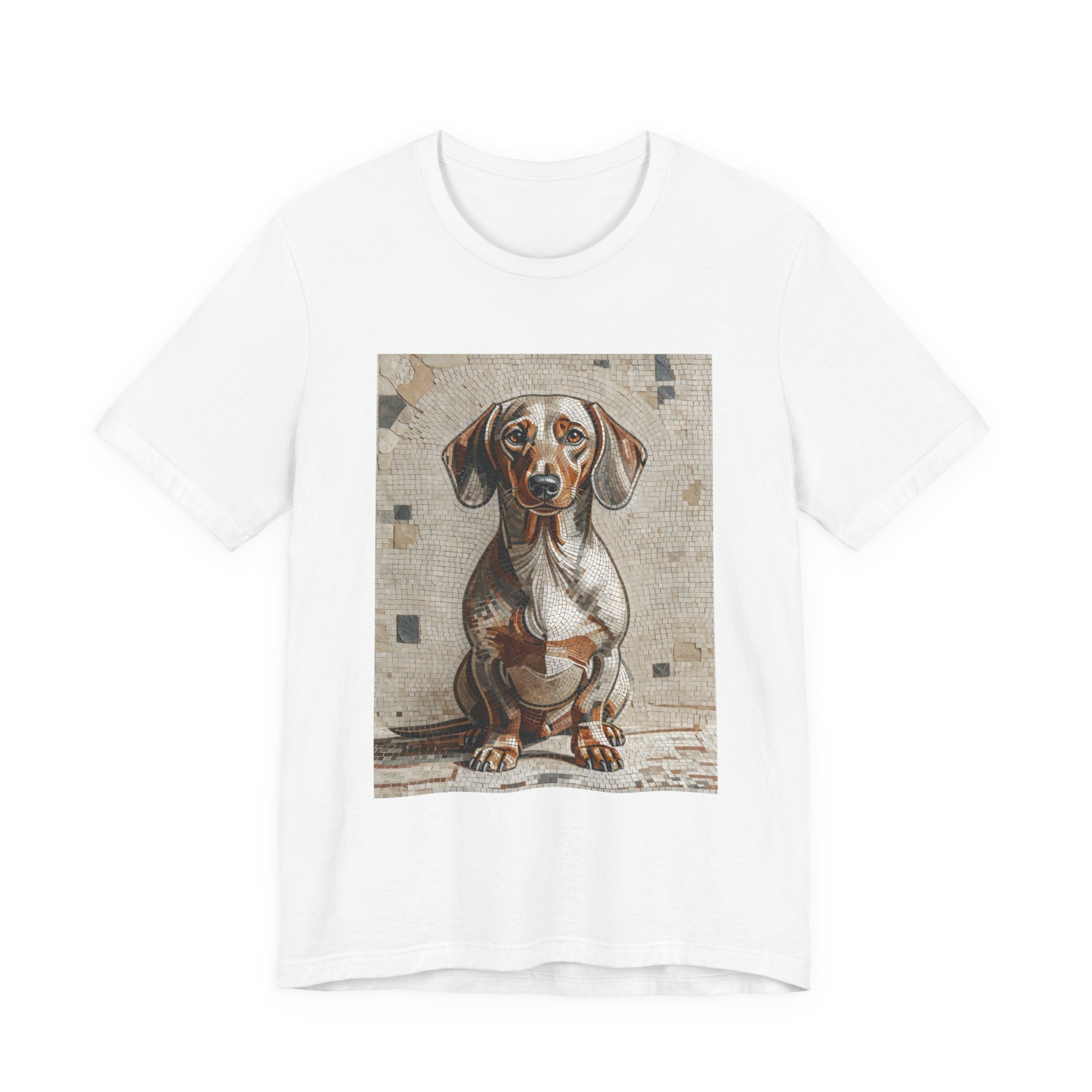 Dachshund T Shirt | Living Work of Art Collection | Mosaic Style