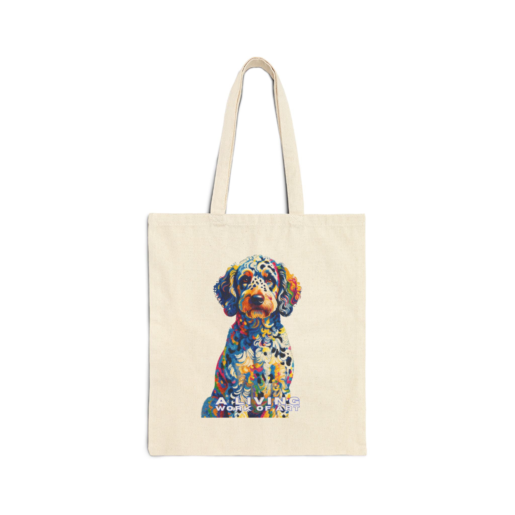 Labradoodle Tote Bag | Living Work of Art Collection | Pointillism Style