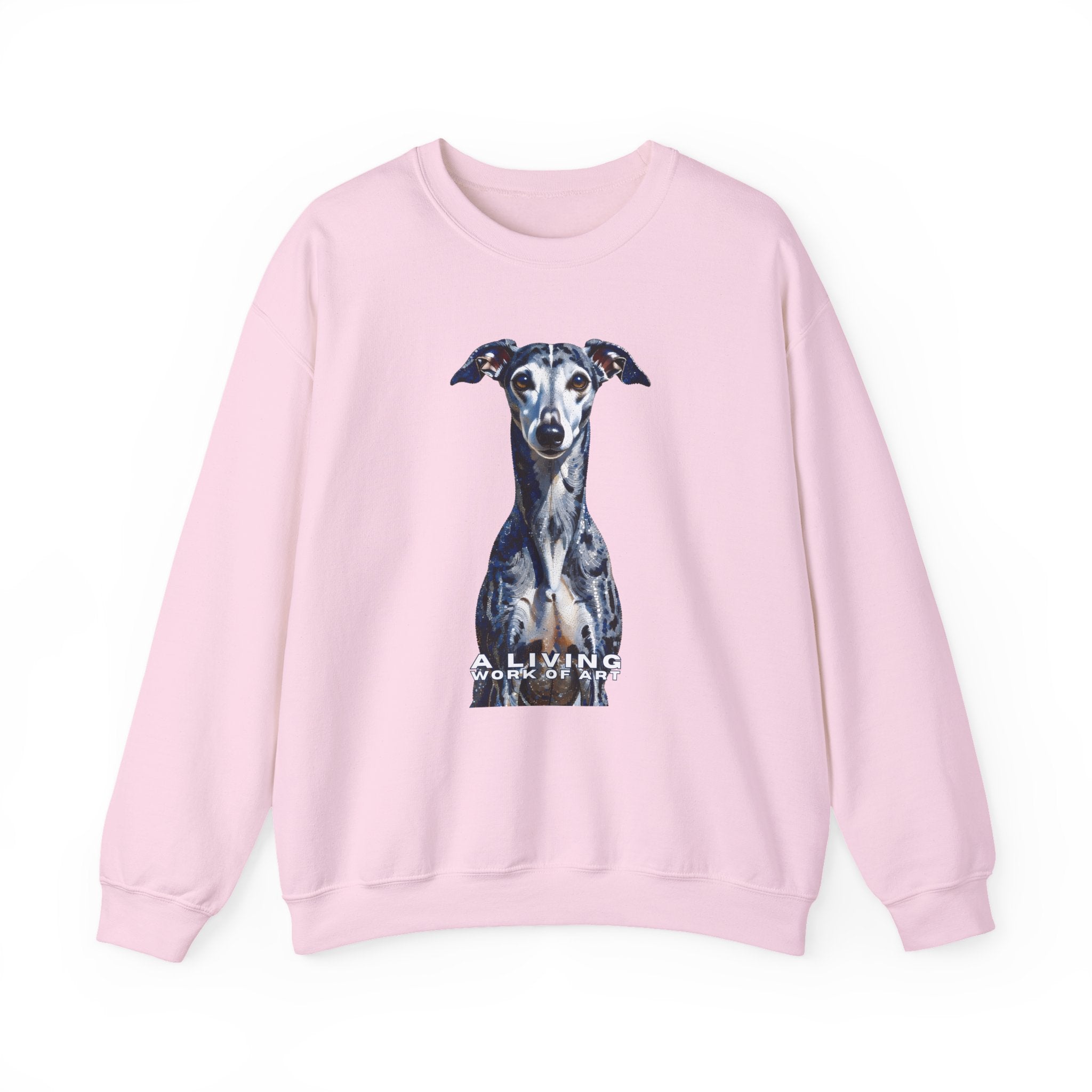 Whippet Sweatshirt | Living Work of Art Collection | Pointillism Style