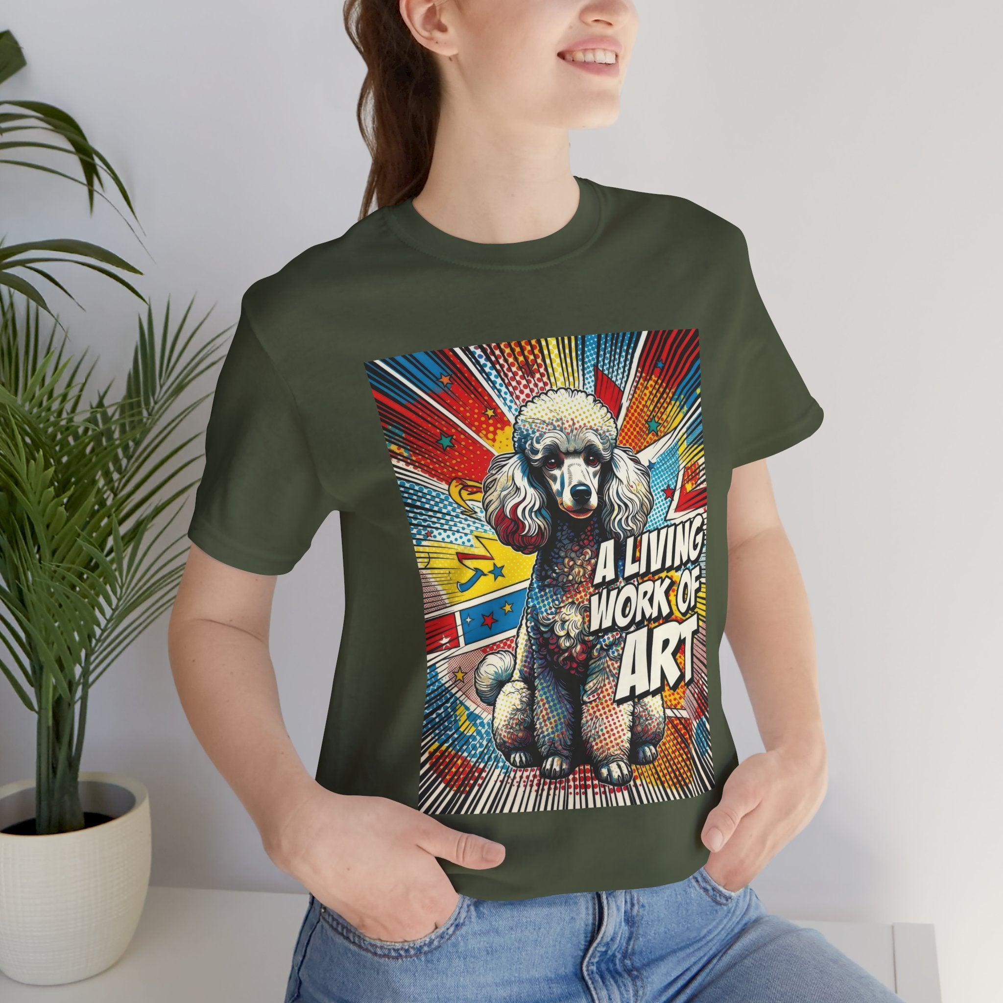Poodle T Shirt | Living Work of Art Collection | Pop Art