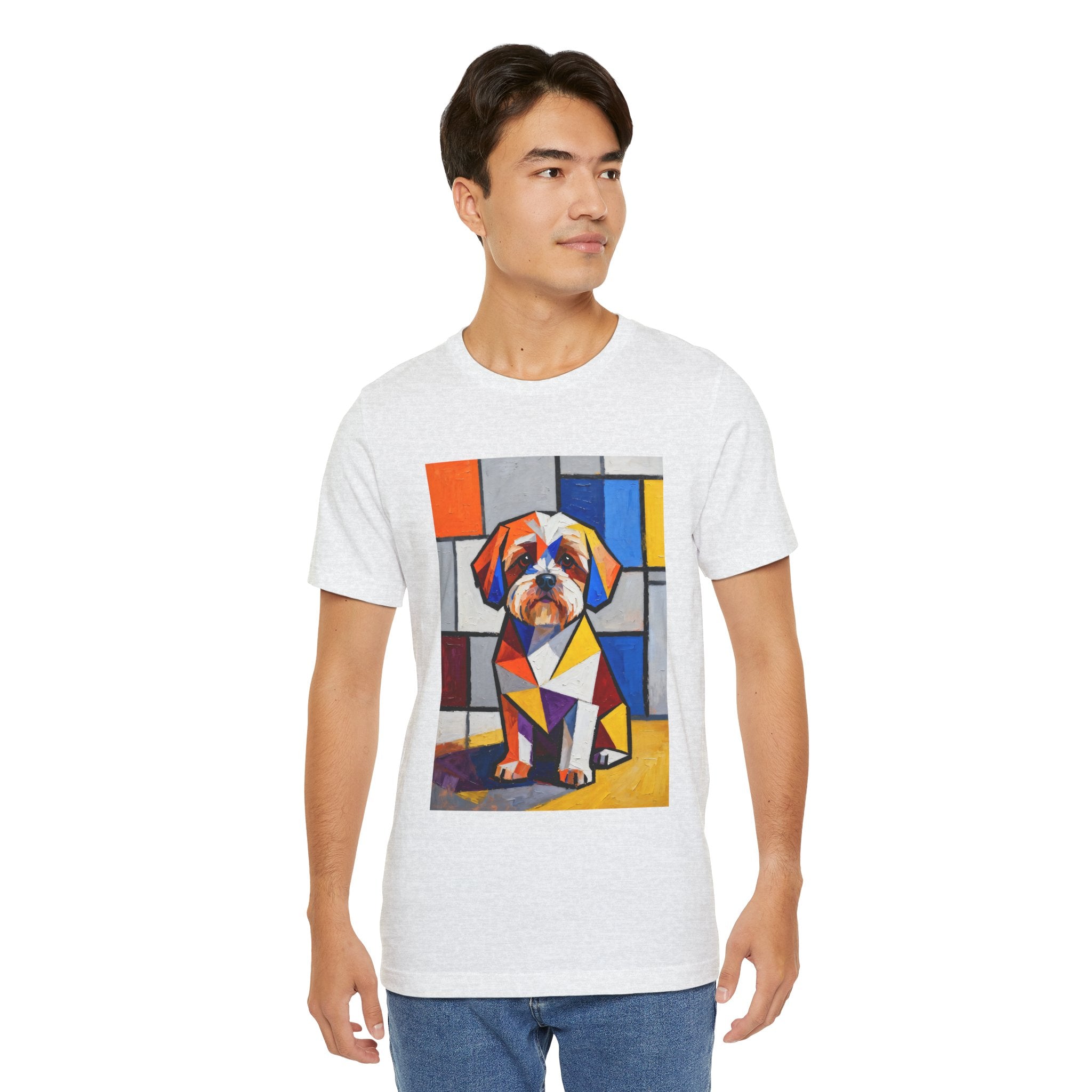 Shih-Poo T Shirt | Living Work of Art Collection | Cubist Style