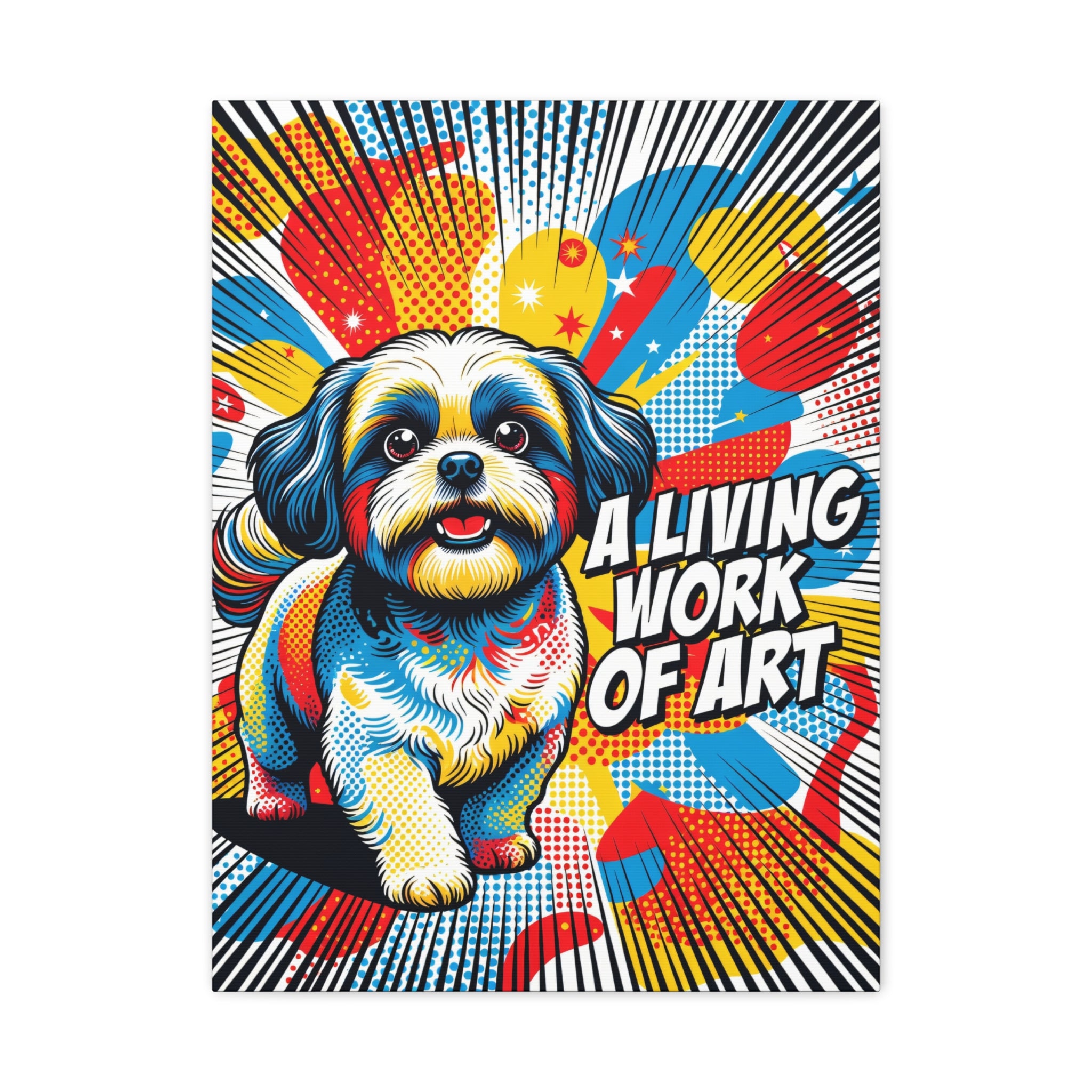 Shih Tzu Canvas Wall Art | Living Work of Art Collection | Pop Art Print