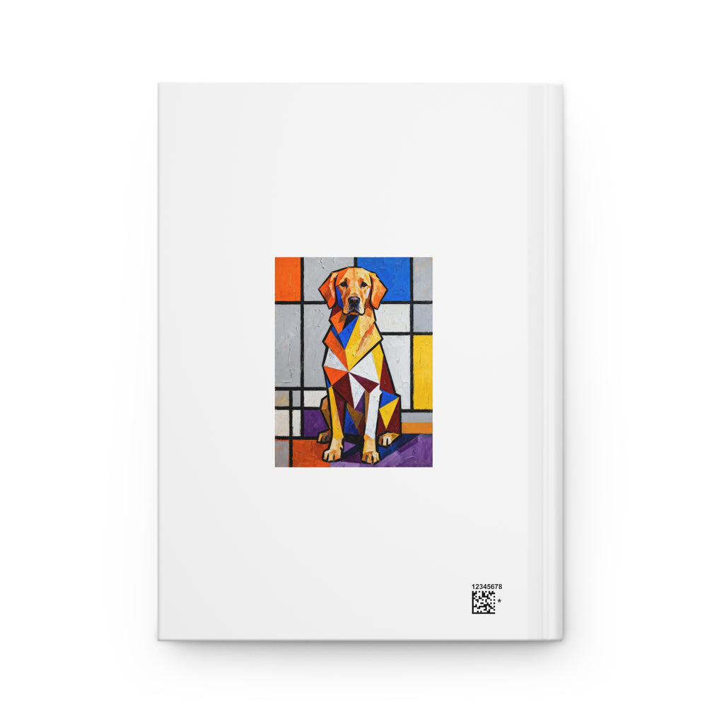 Golden Retriever Notebook | Living Work of Art Collection | Cubist Style