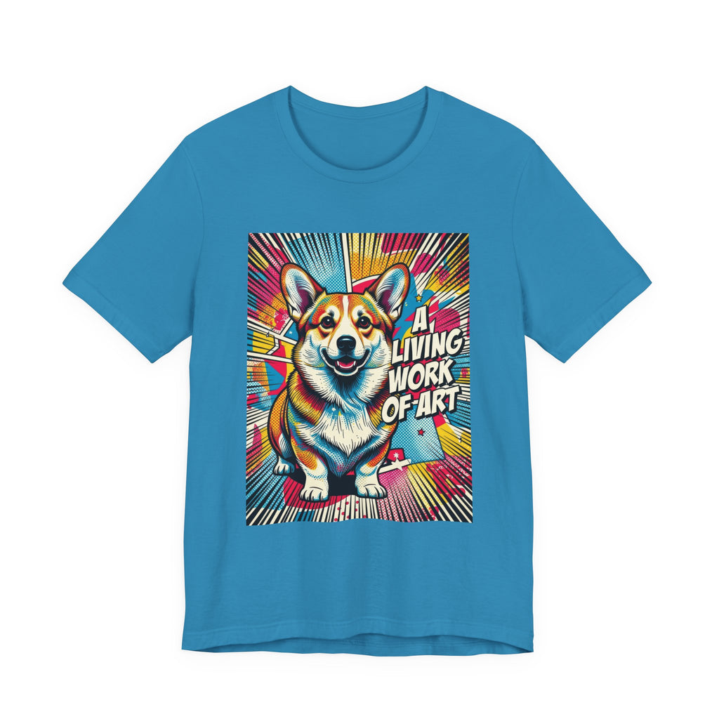 Corgi T Shirt | Living Work of Art Collection | Pop Art